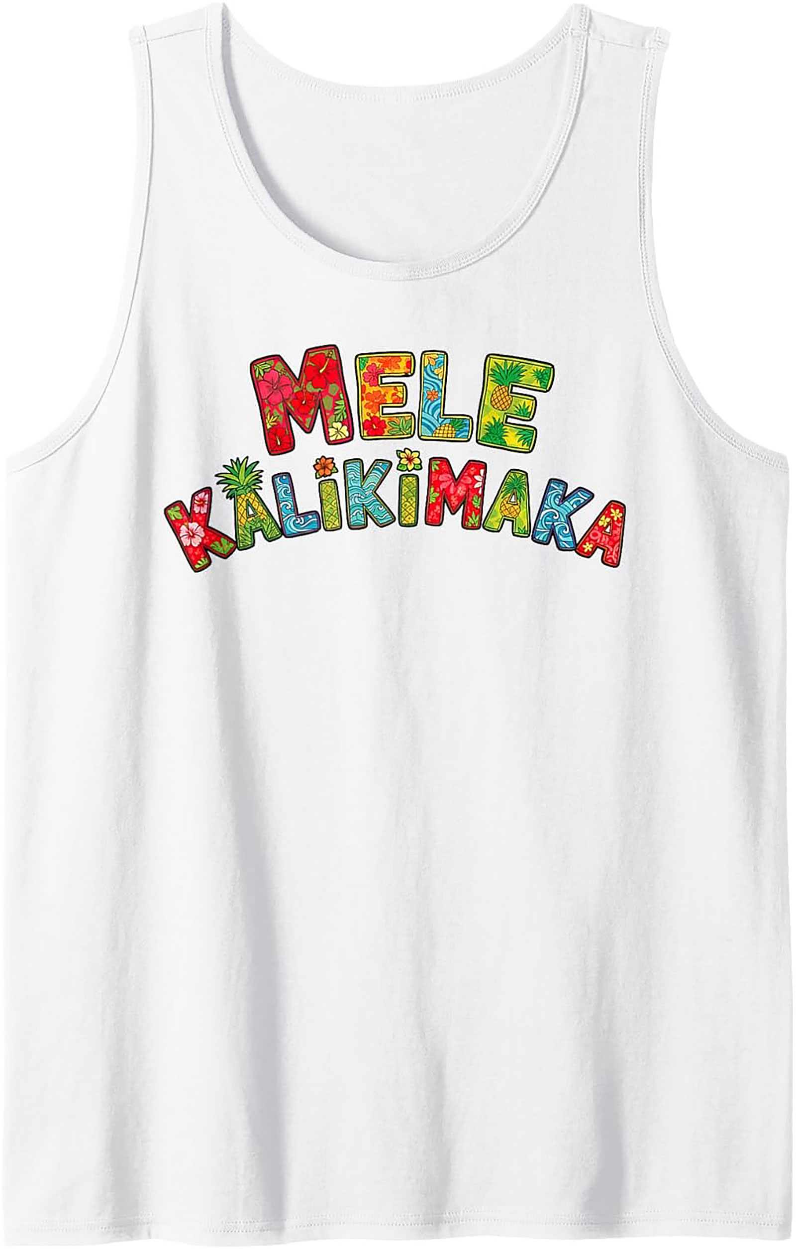 Mele Kalikimaka Hawaiian Christmas Tank Top Tropical Gift
