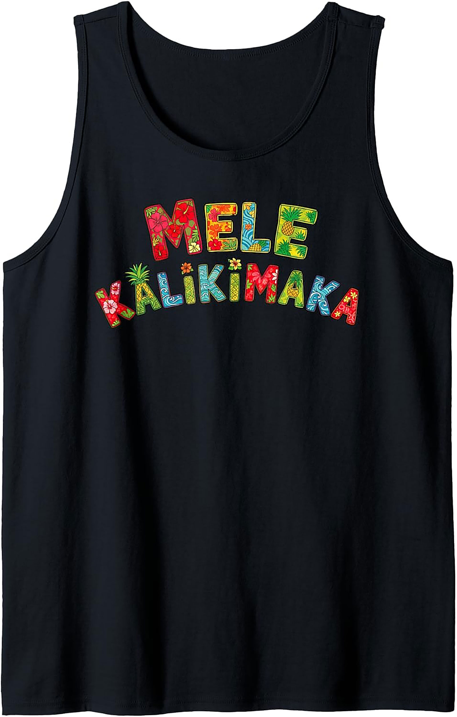 Mele Kalikimaka Hawaiian Christmas Tank Top Tropical Gift