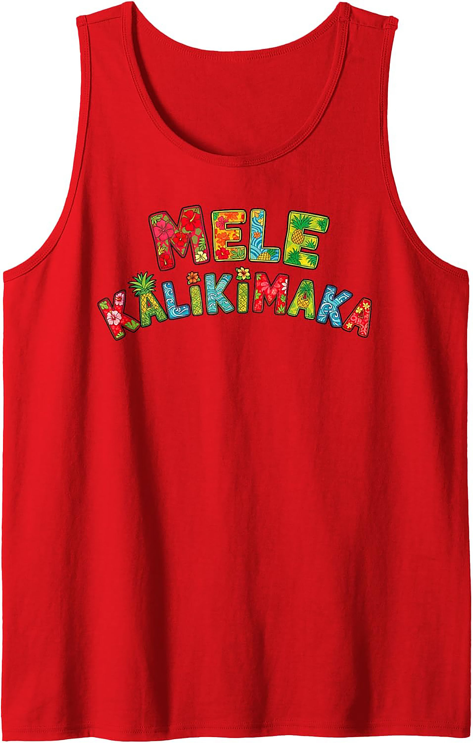Mele Kalikimaka Hawaiian Christmas Tank Top Tropical Gift