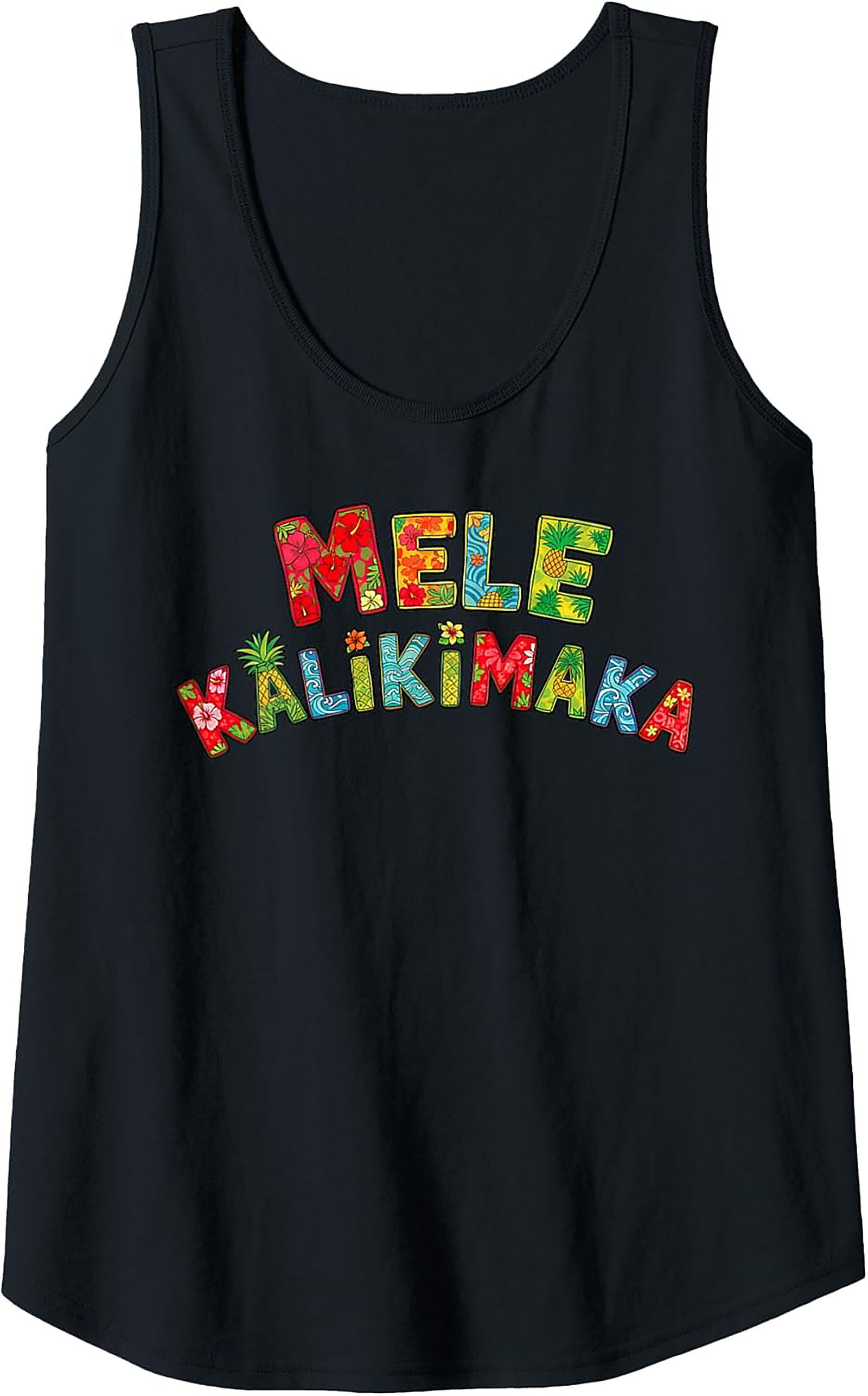 Mele Kalikimaka Hawaiian Christmas Tank Top Tropical Gift