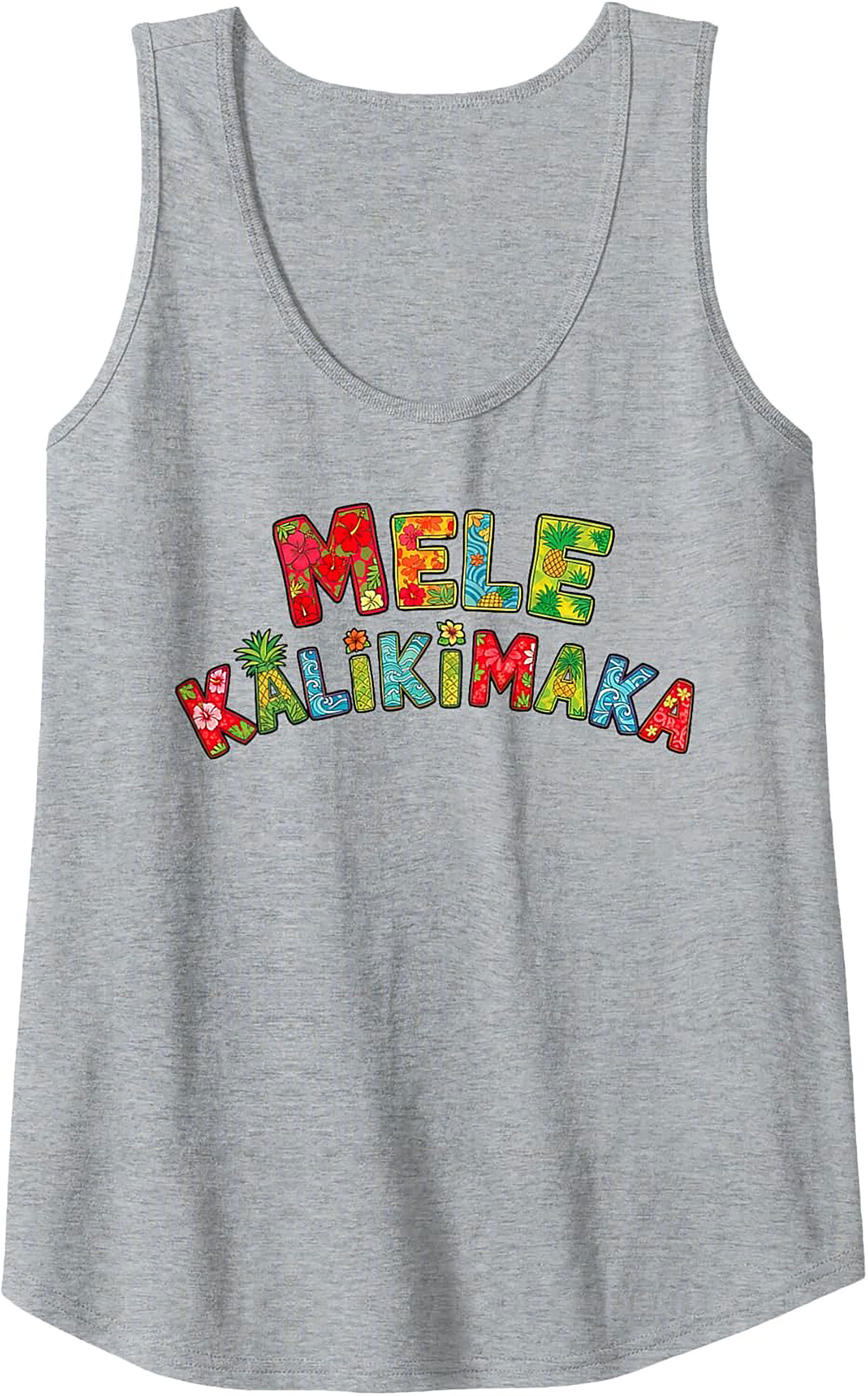 Mele Kalikimaka Hawaiian Christmas Tank Top Tropical Gift