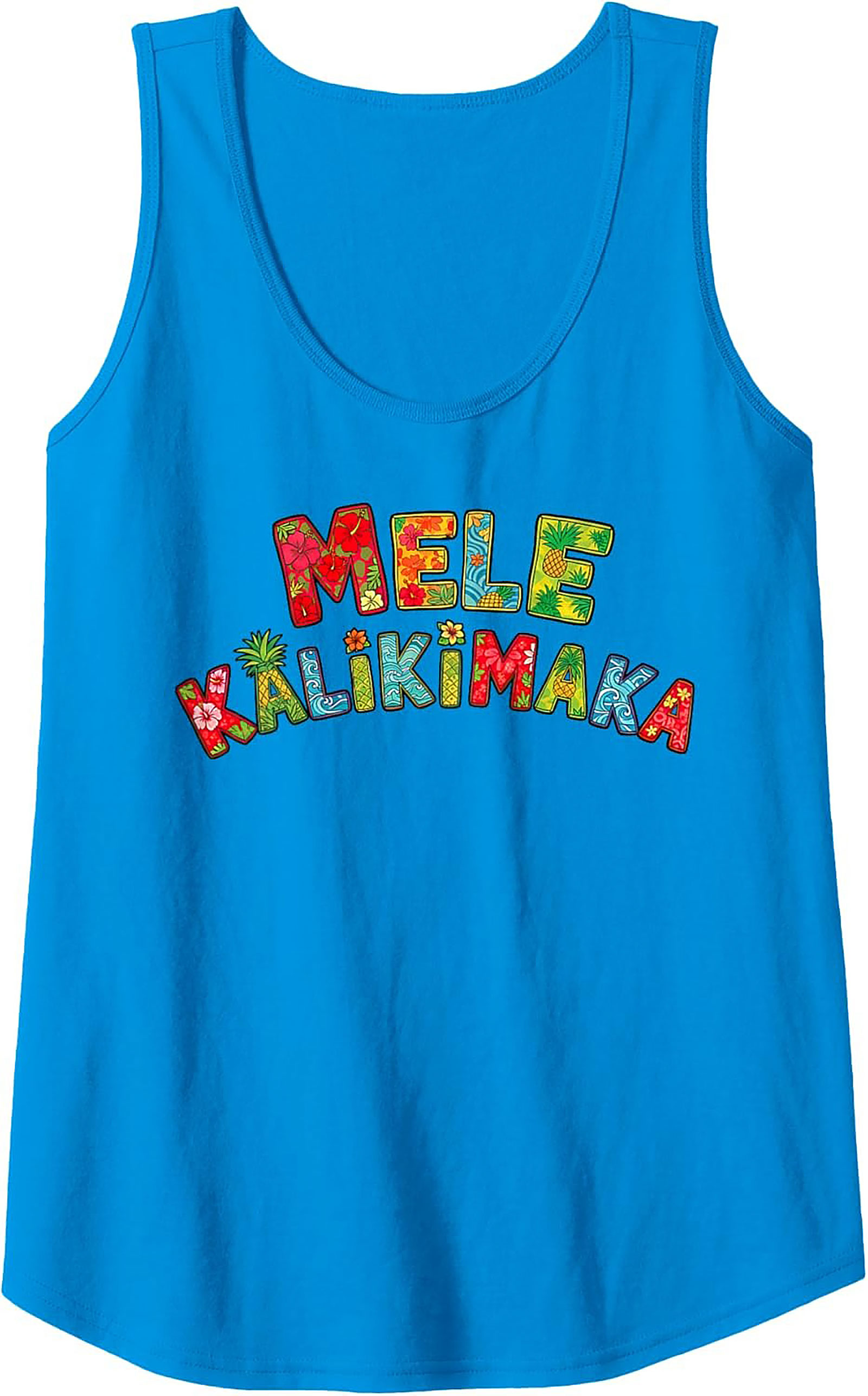 Mele Kalikimaka Hawaiian Christmas Tank Top Tropical Gift