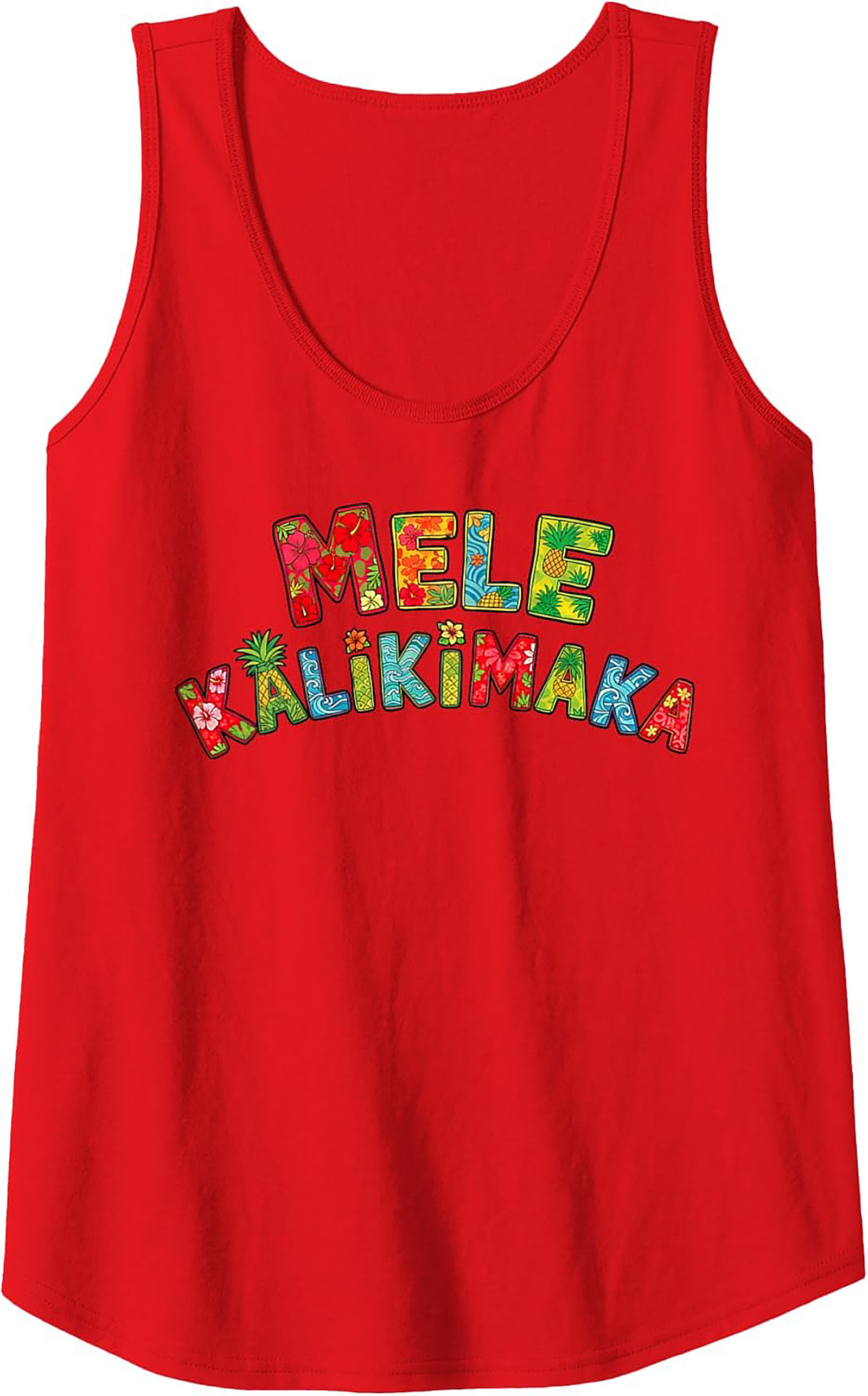 Mele Kalikimaka Hawaiian Christmas Tank Top Tropical Gift