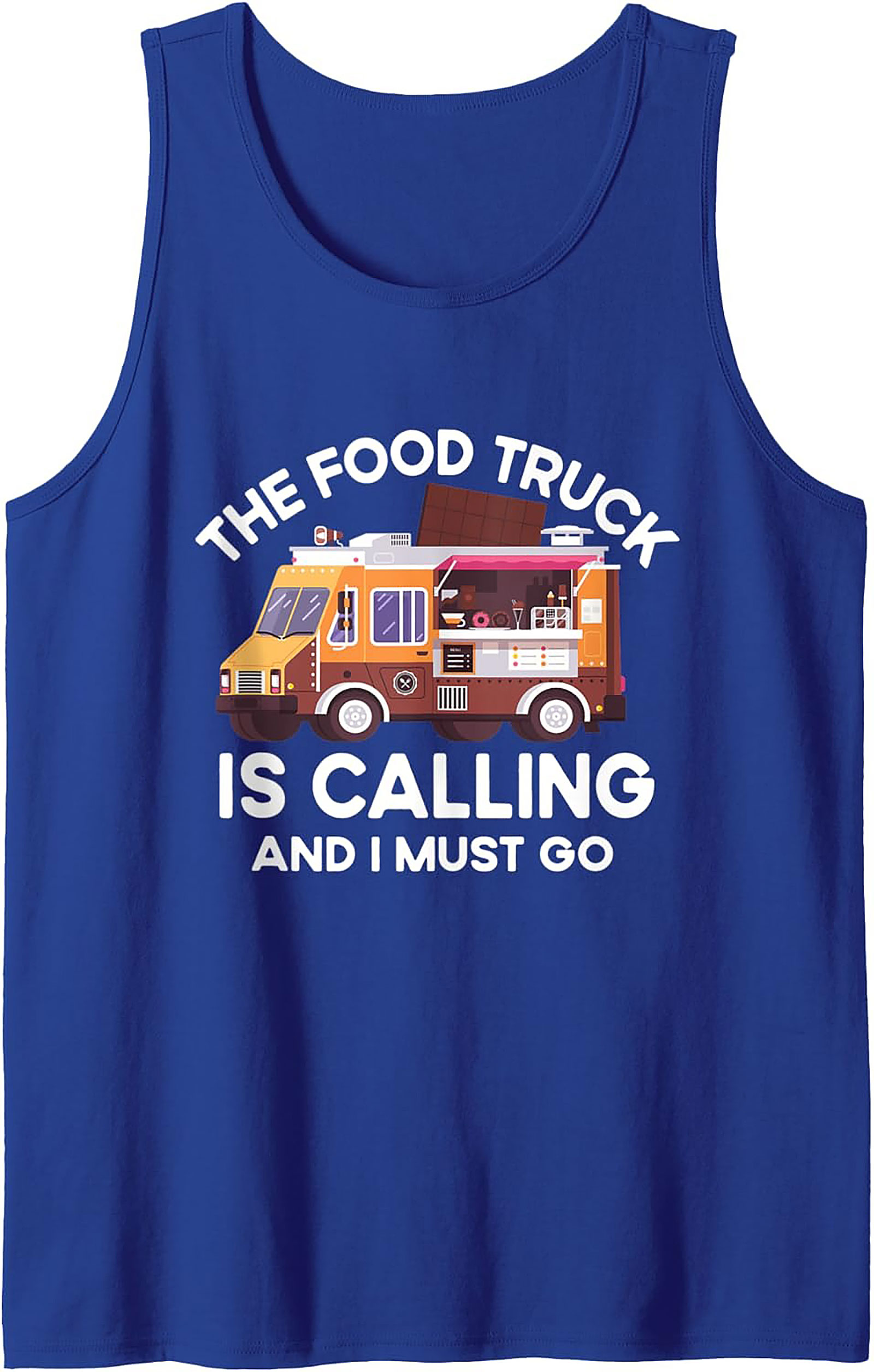 The Food Truck Is Calling | Funny Foodie Graphic Tank Top