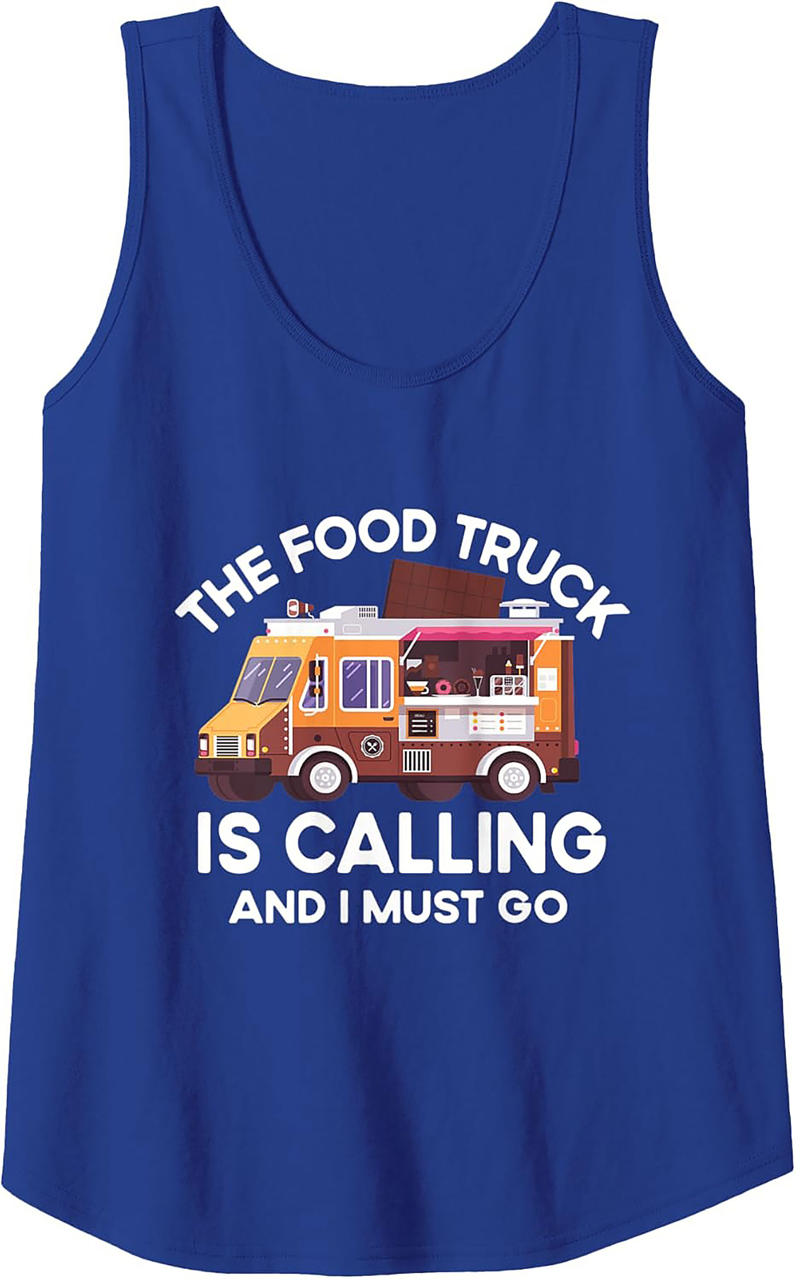 The Food Truck Is Calling | Funny Foodie Graphic Tank Top