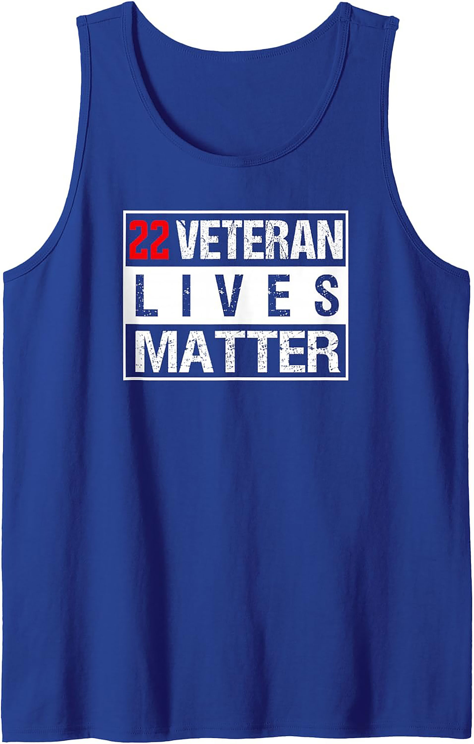 22 Veteran Lives Matter Graphic Tank Top | Sleeveless Shirt