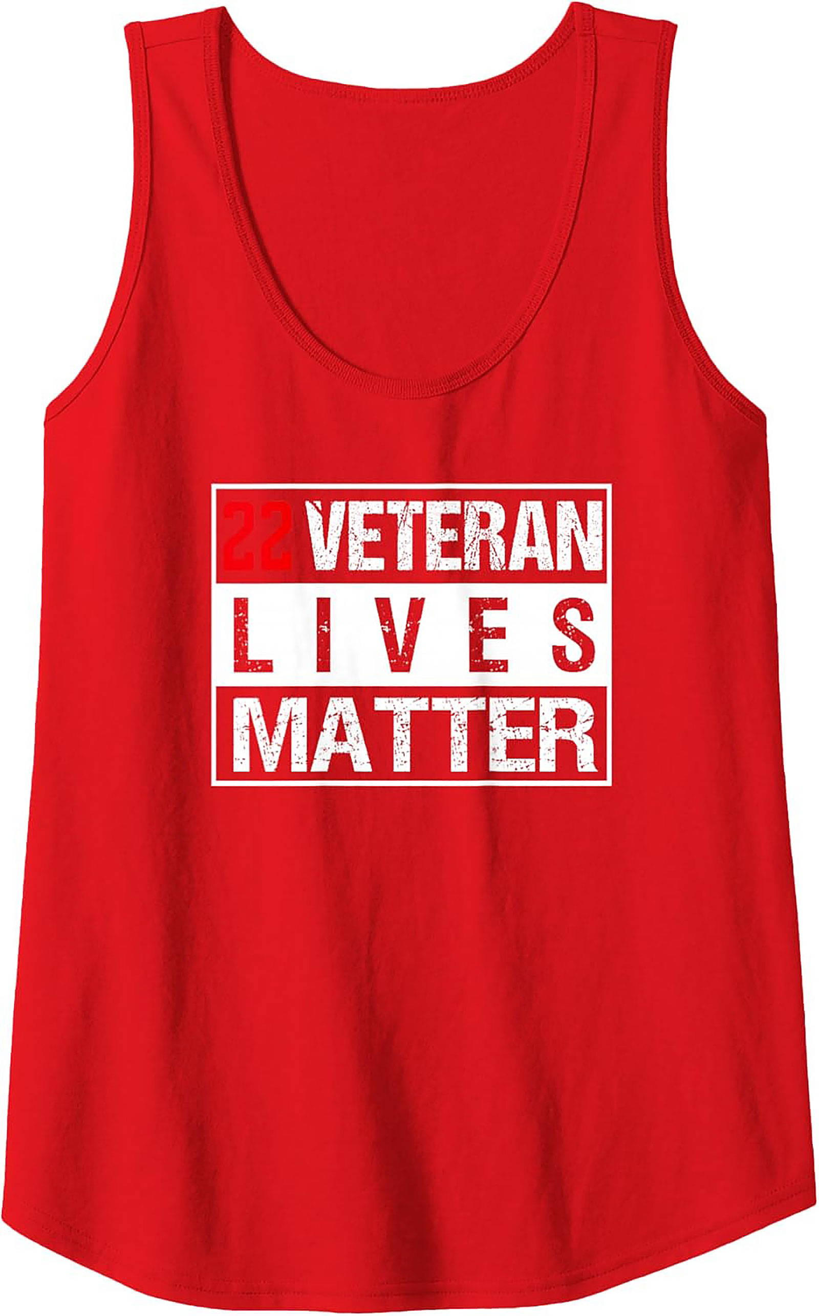 22 Veteran Lives Matter Graphic Tank Top | Sleeveless Shirt
