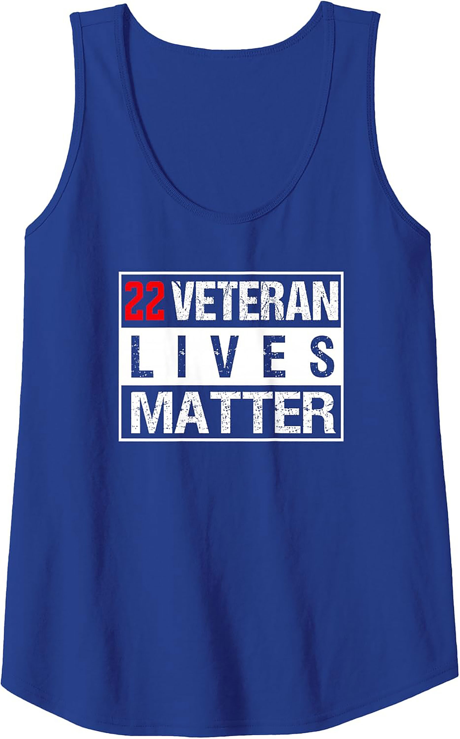 22 Veteran Lives Matter Graphic Tank Top | Sleeveless Shirt
