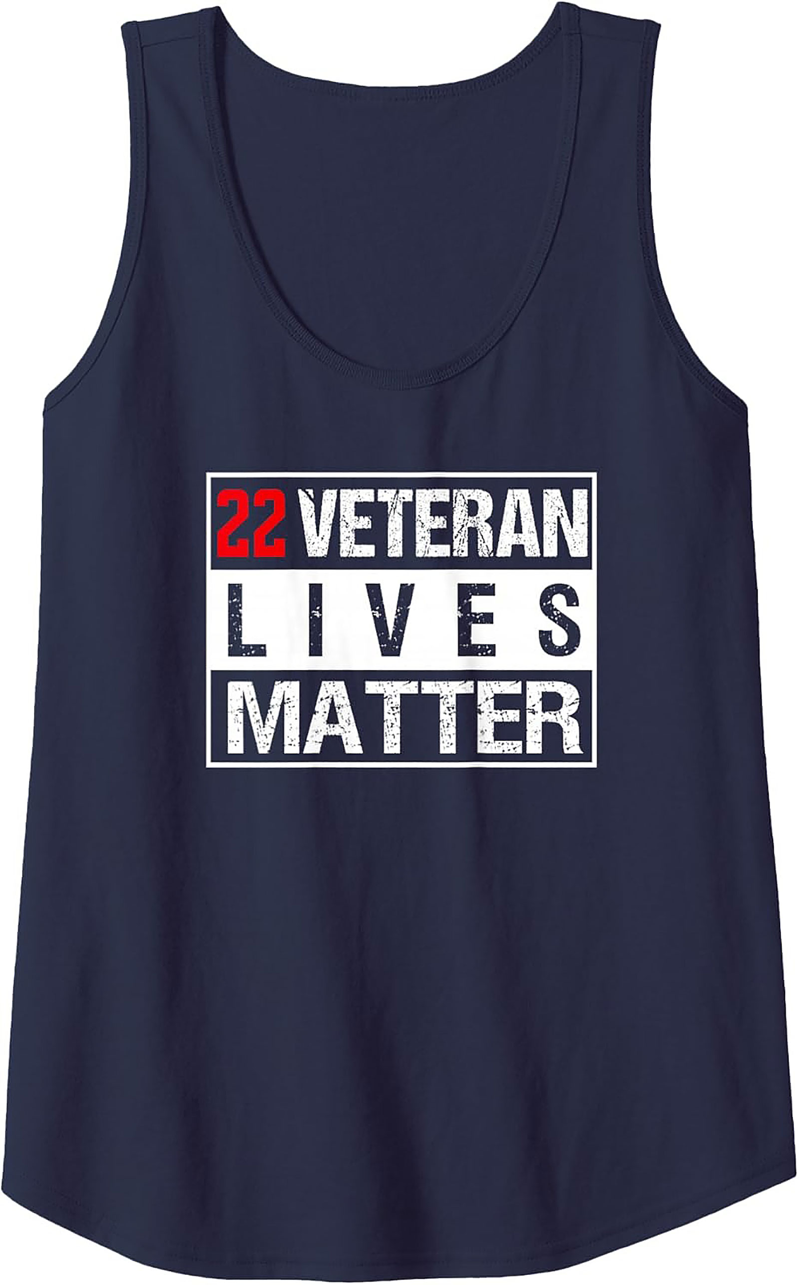 22 Veteran Lives Matter Graphic Tank Top | Sleeveless Shirt