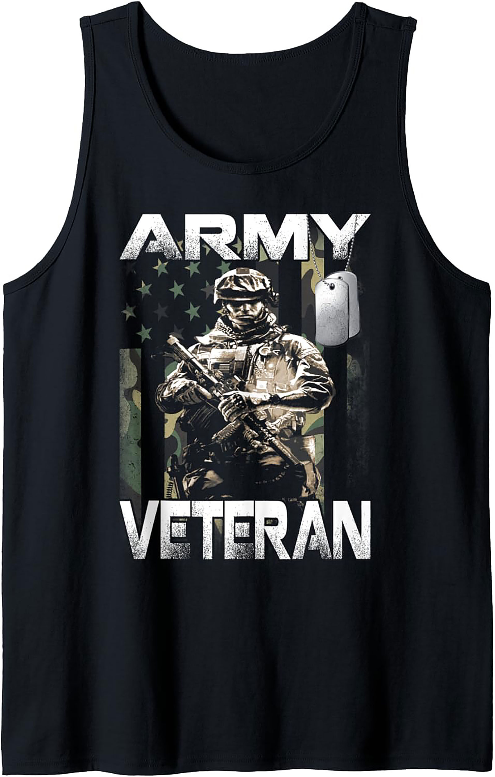 Army Veteran Graphic Tank Top | Military Sleeveless Shirt
