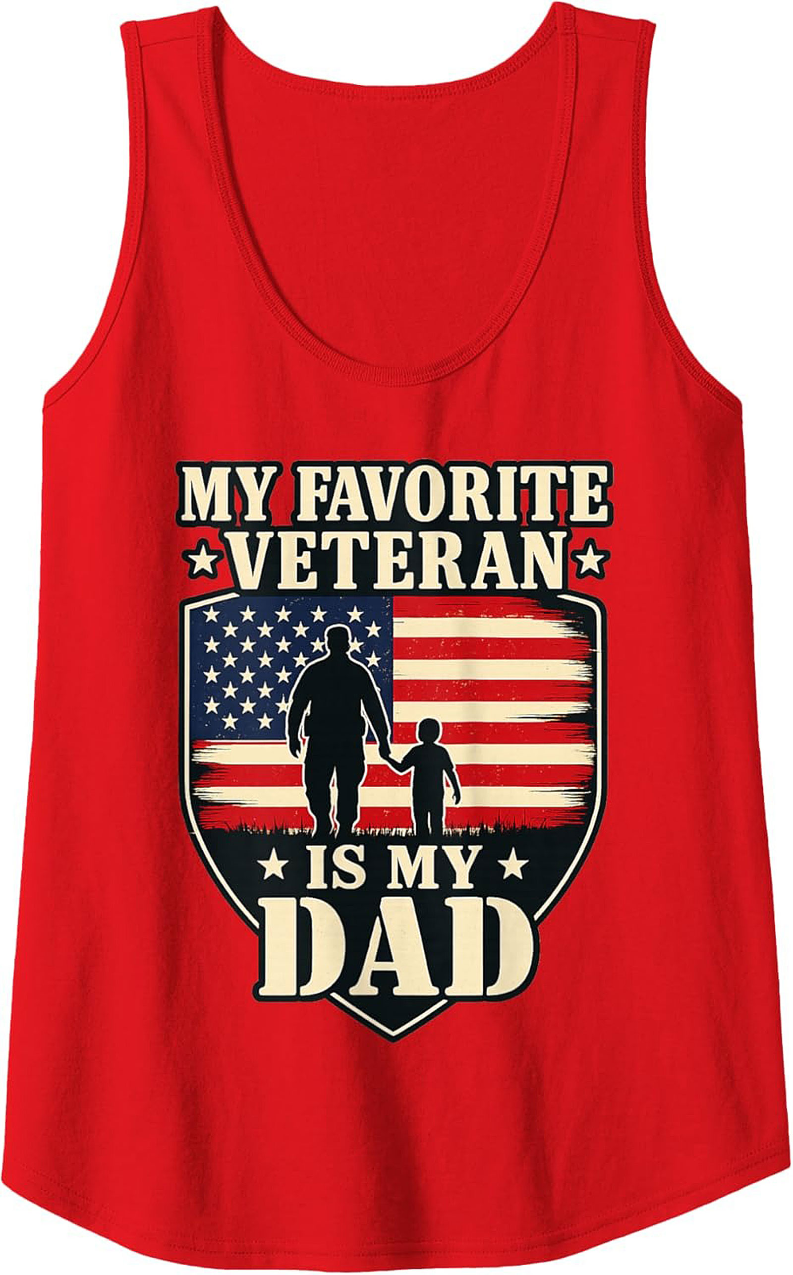 Veteran Dad Tank Top Patriotic Father's Day Gift