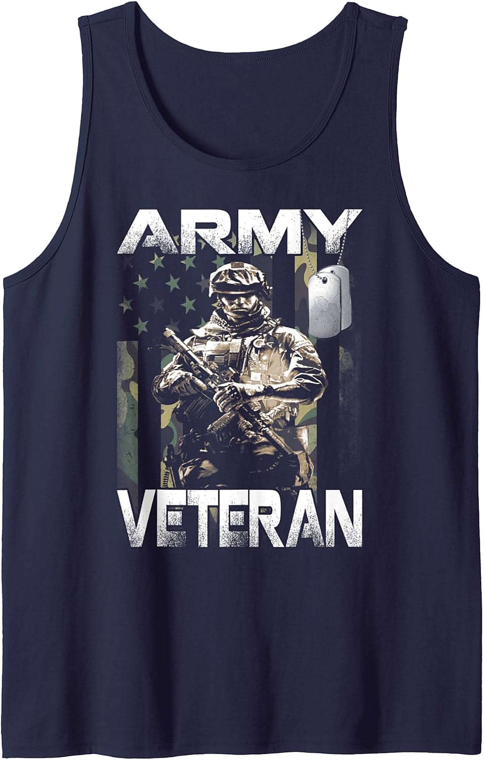 Army Veteran Graphic Tank Top | Military Sleeveless Shirt