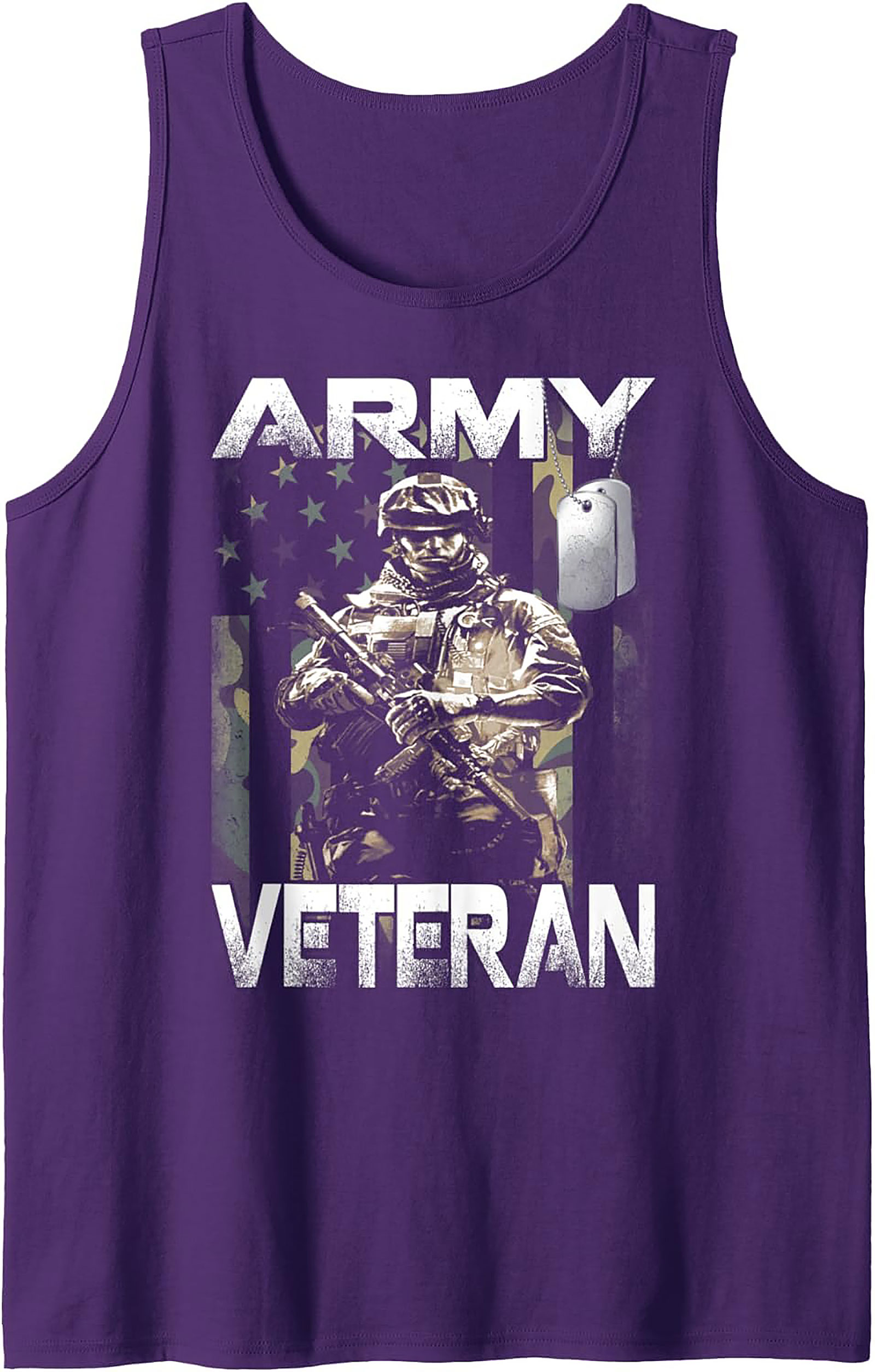Army Veteran Graphic Tank Top | Military Sleeveless Shirt