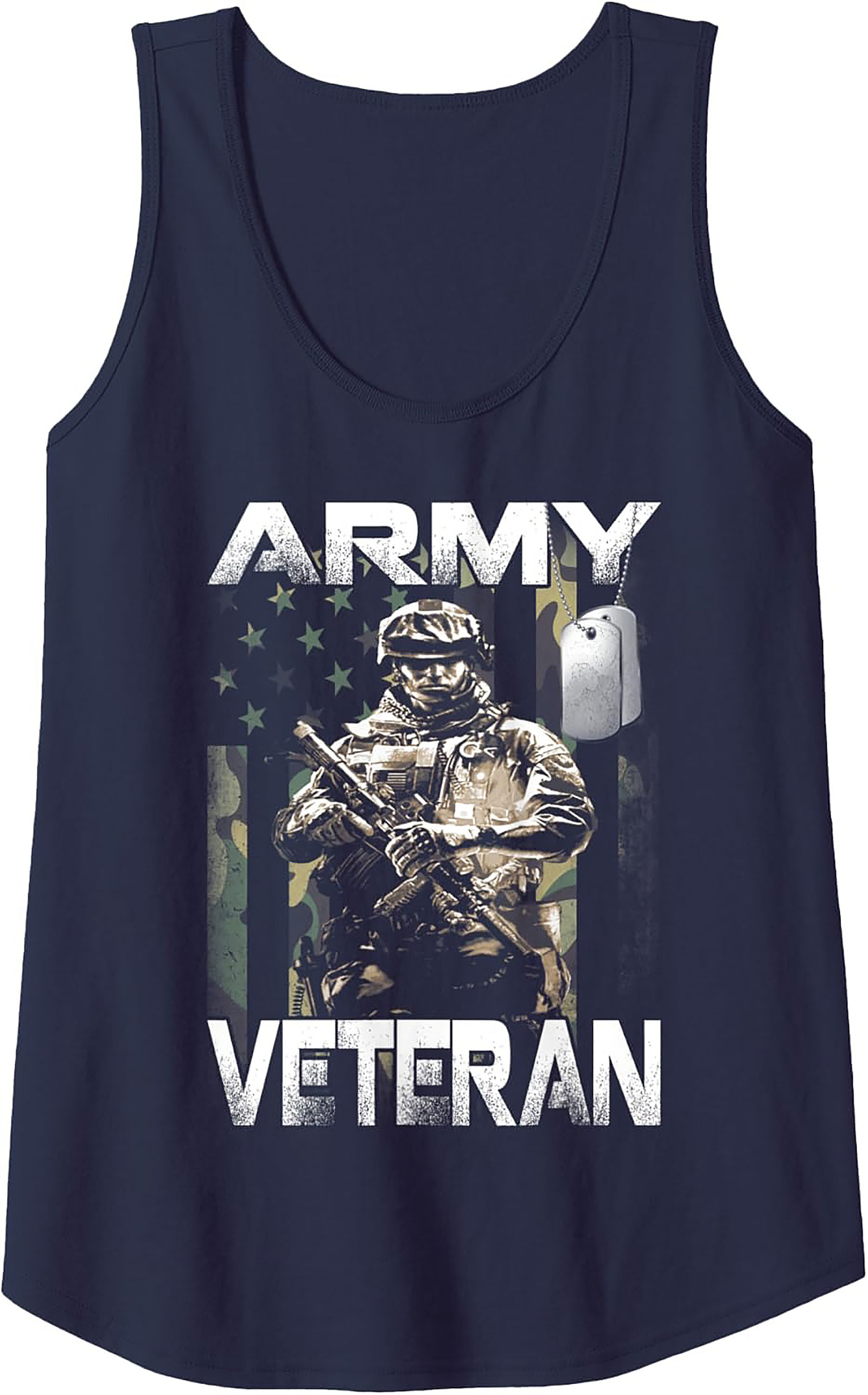 Army Veteran Graphic Tank Top | Military Sleeveless Shirt