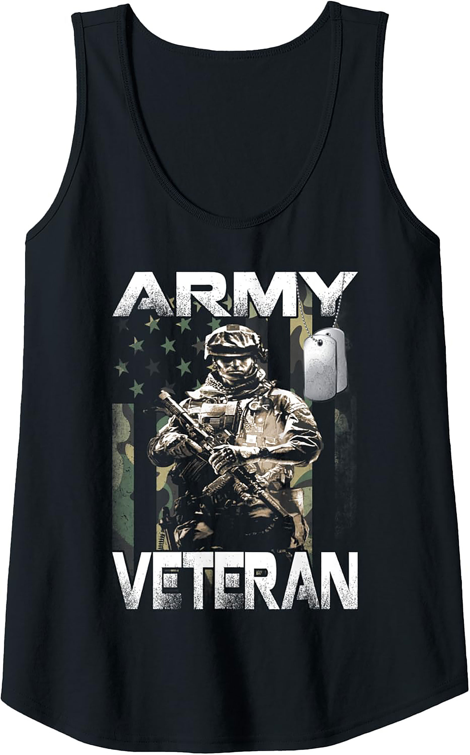 Army Veteran Graphic Tank Top | Military Sleeveless Shirt