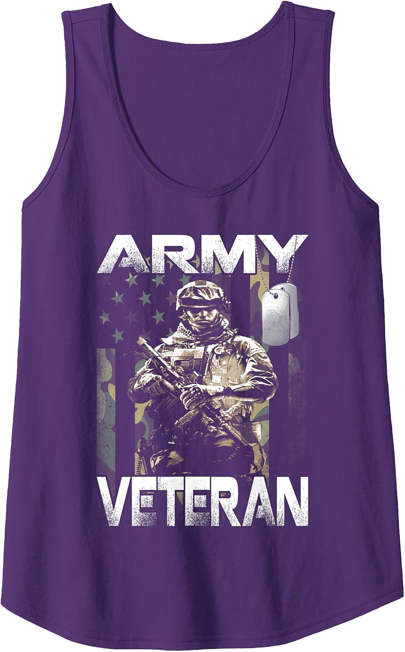 Army Veteran Graphic Tank Top | Military Sleeveless Shirt