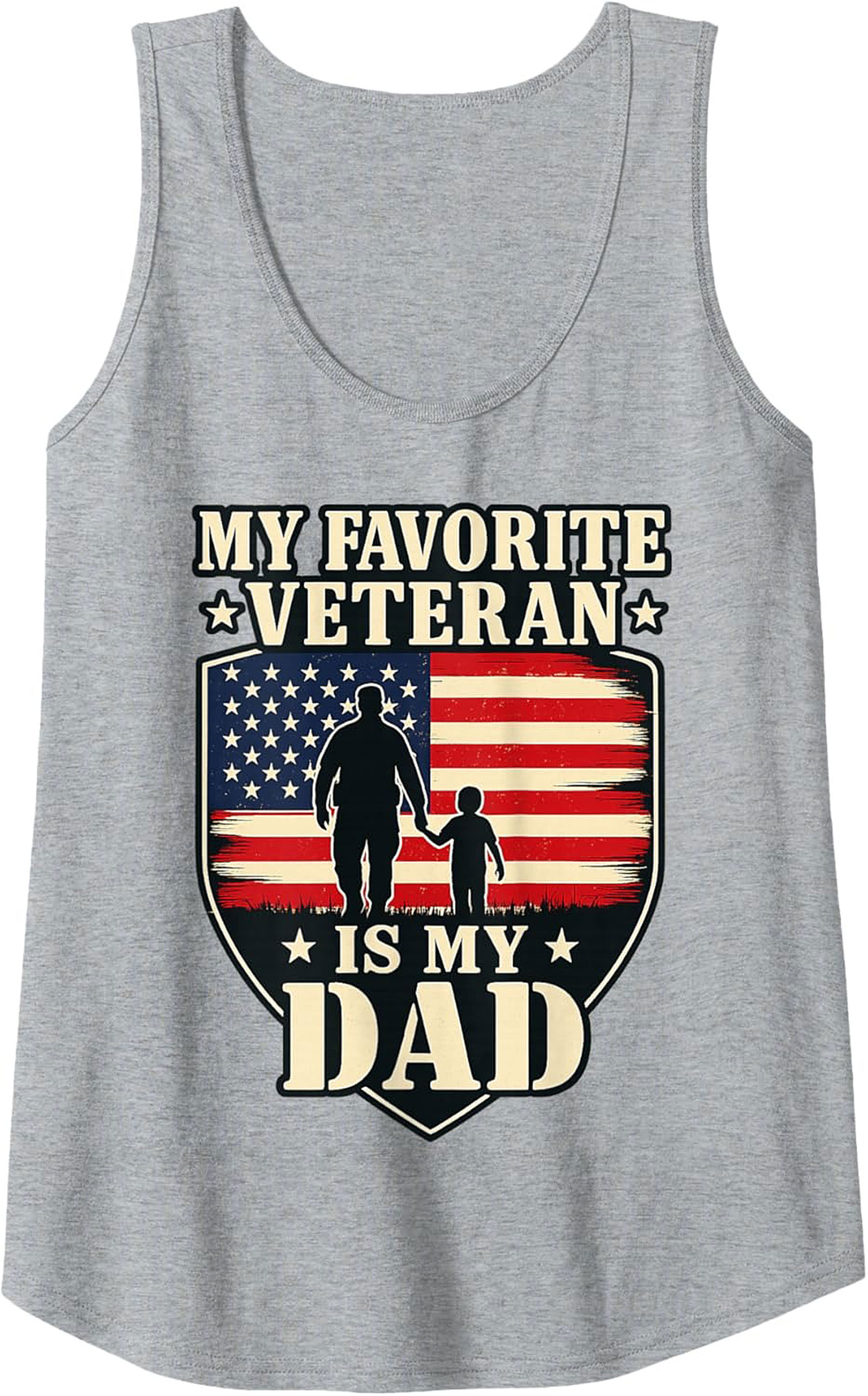 Veteran Dad Tank Top Patriotic Father's Day Gift