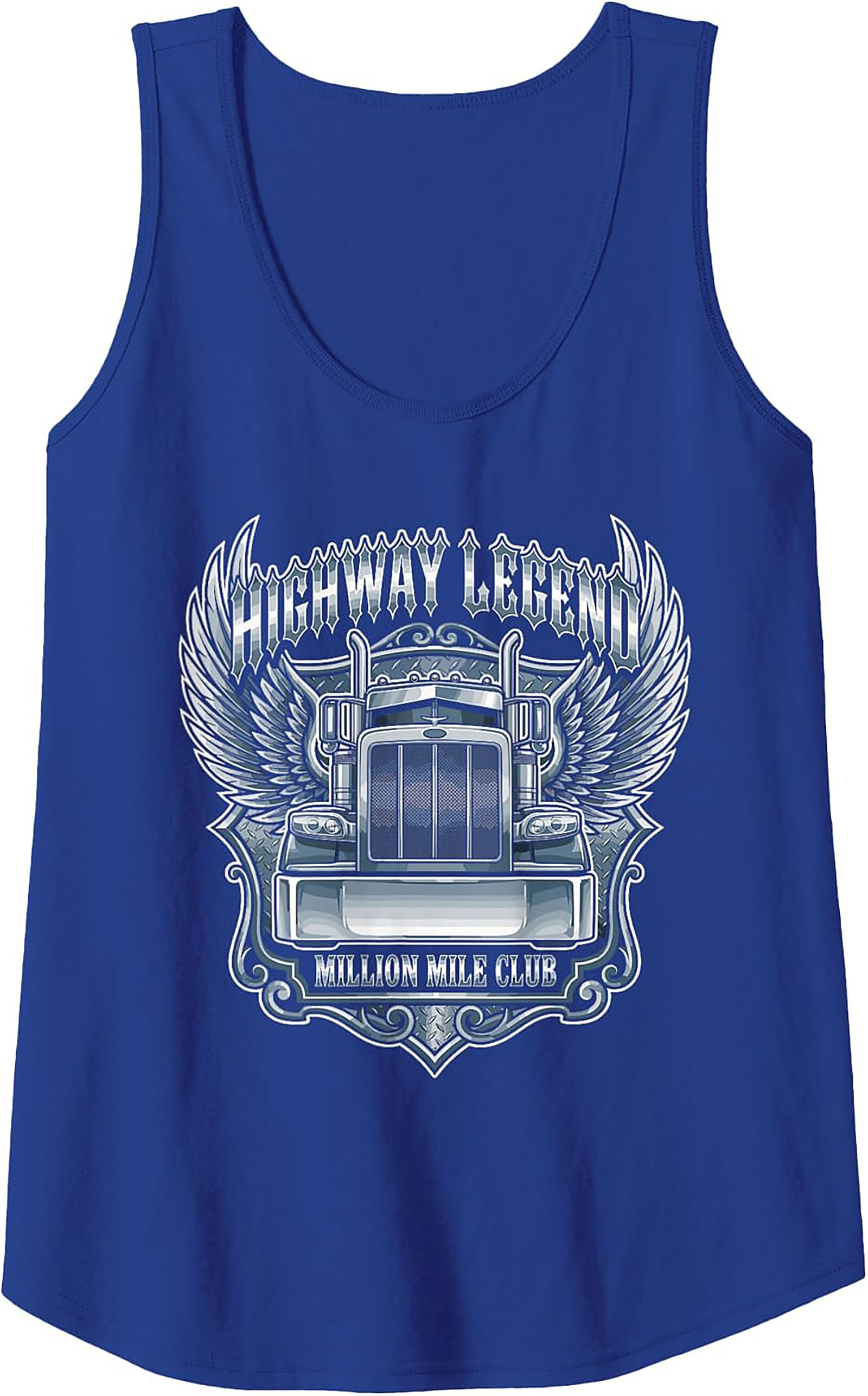 Highway Legend Million Mile Club Trucker Graphic Tank Top