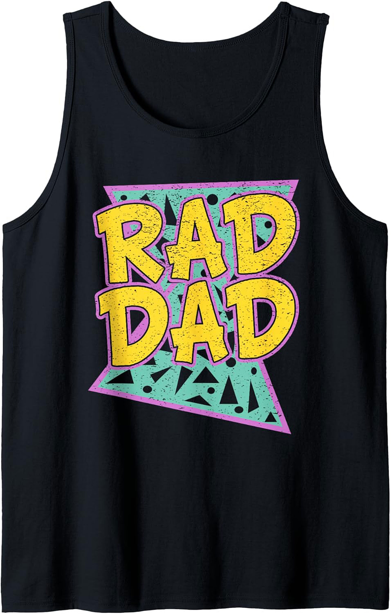 Rad Dad 90s Retro Graphic Tank Top Perfect Gift