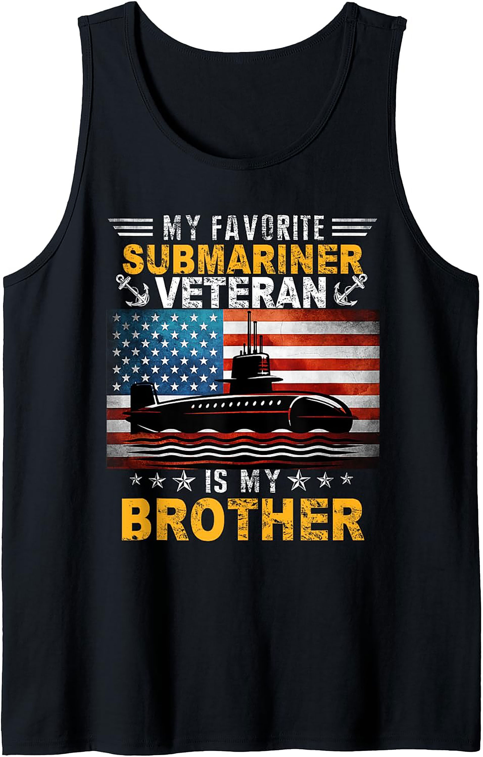 Submariner Veteran Graphic Tank | Navy Brother Sleeveless Shirt