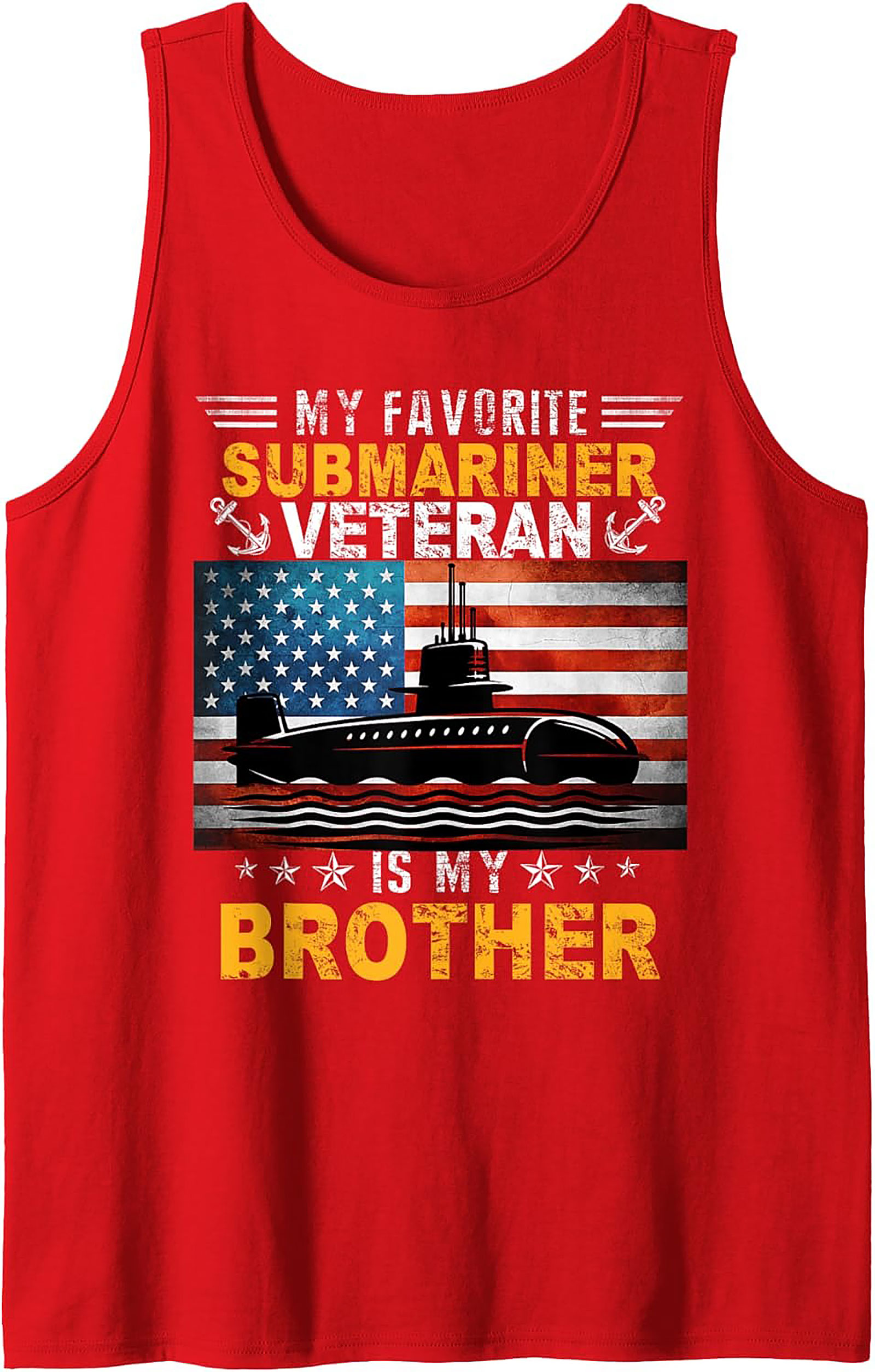 Submariner Veteran Graphic Tank | Navy Brother Sleeveless Shirt