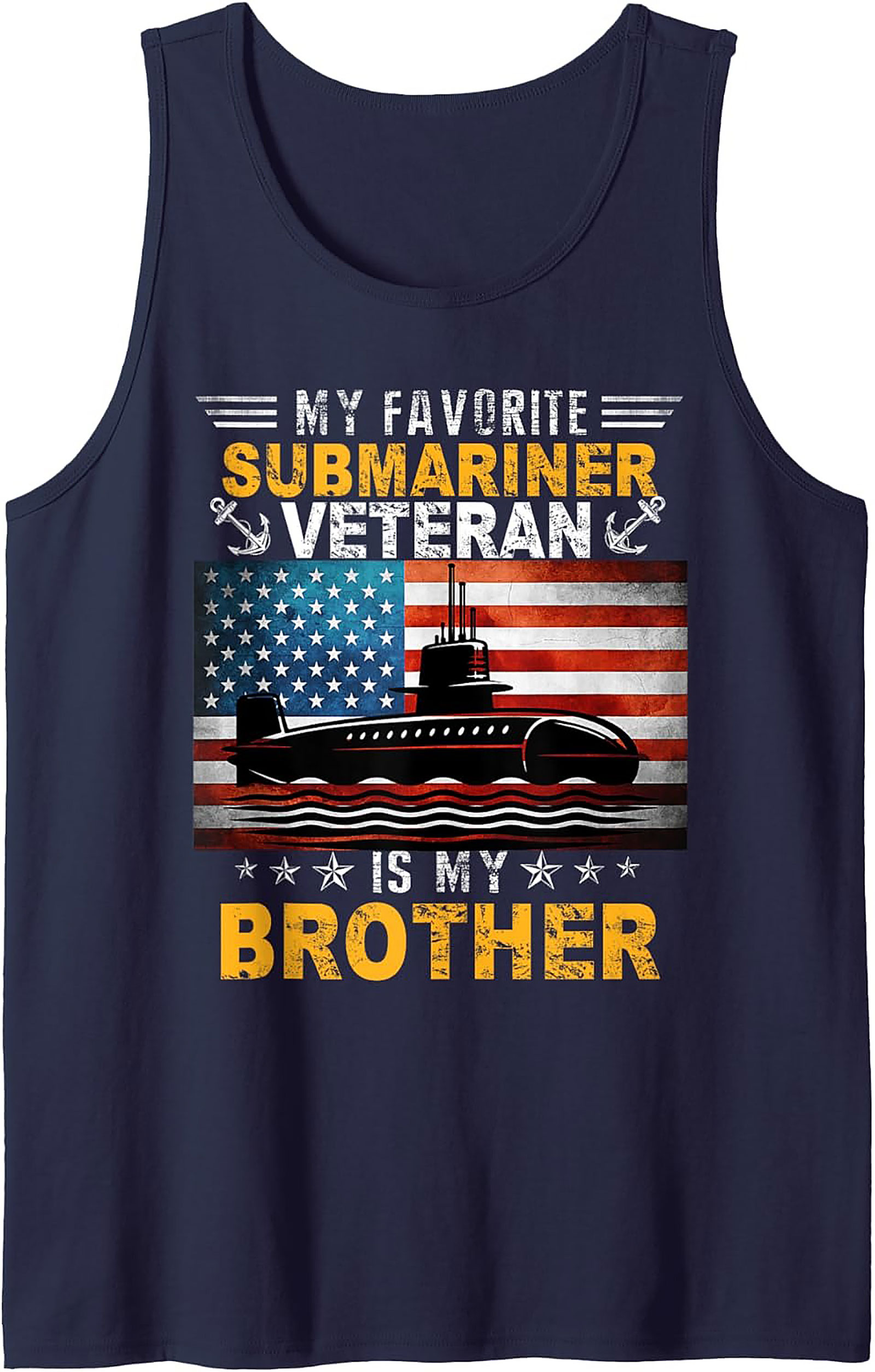 Submariner Veteran Graphic Tank | Navy Brother Sleeveless Shirt