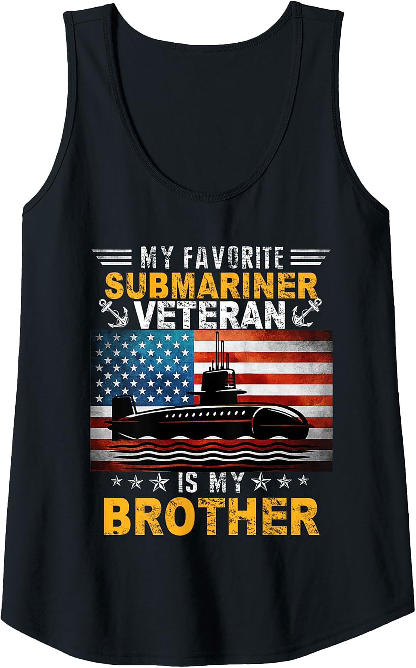 Submariner Veteran Graphic Tank | Navy Brother Sleeveless Shirt