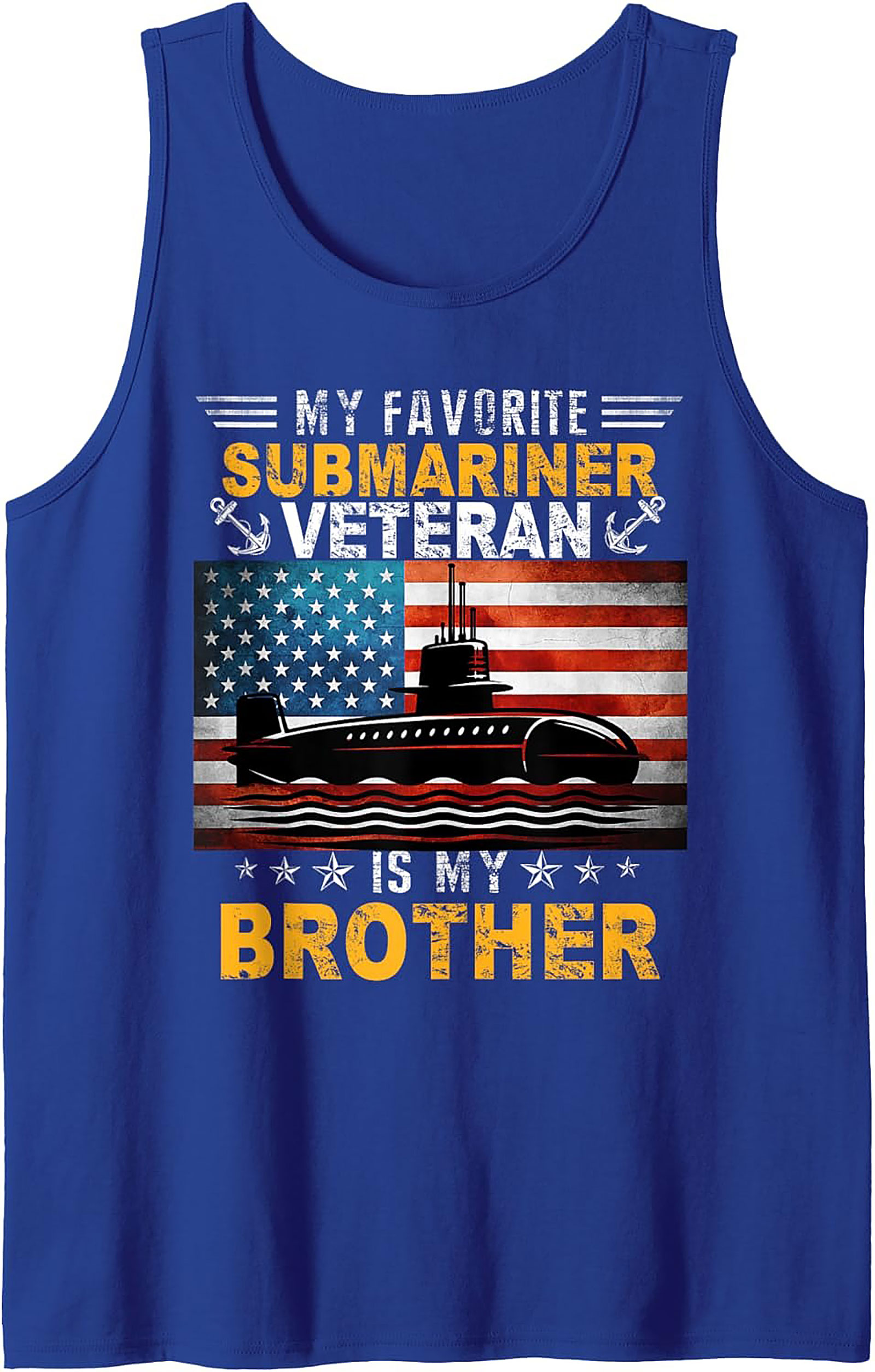 Submariner Veteran Graphic Tank | Navy Brother Sleeveless Shirt