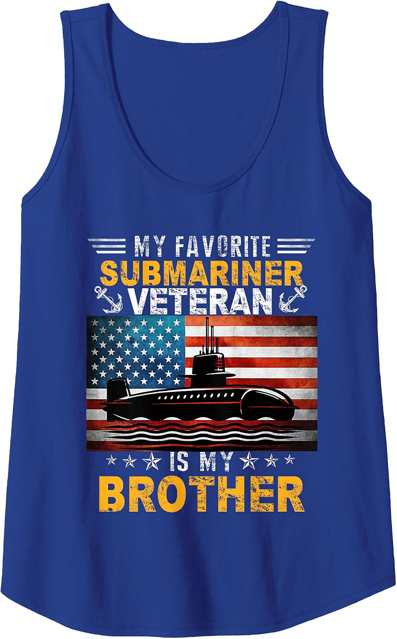 Submariner Veteran Graphic Tank | Navy Brother Sleeveless Shirt