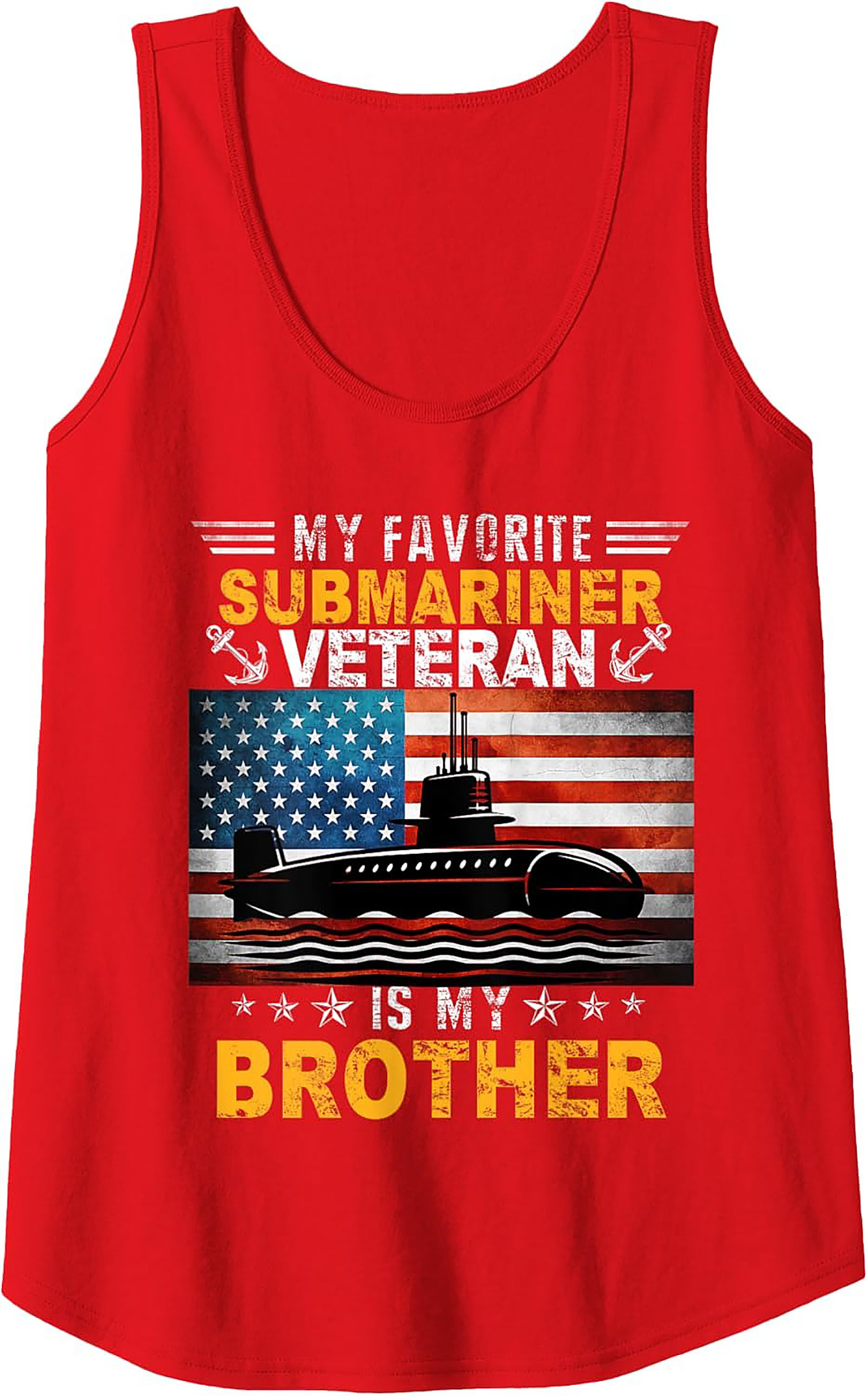 Submariner Veteran Graphic Tank | Navy Brother Sleeveless Shirt