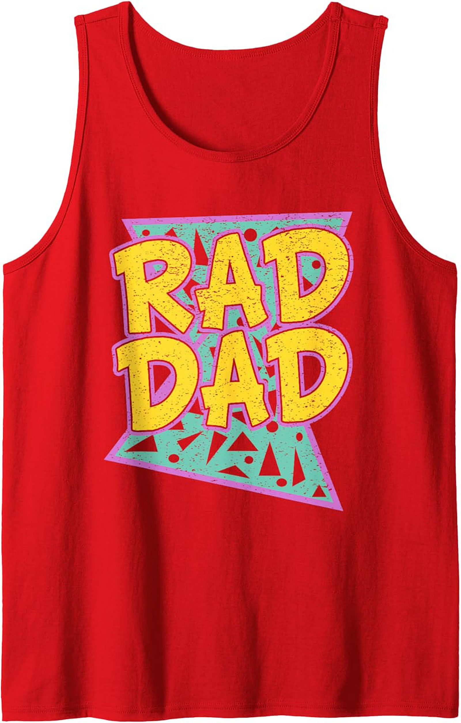 Rad Dad 90s Retro Graphic Tank Top Perfect Gift