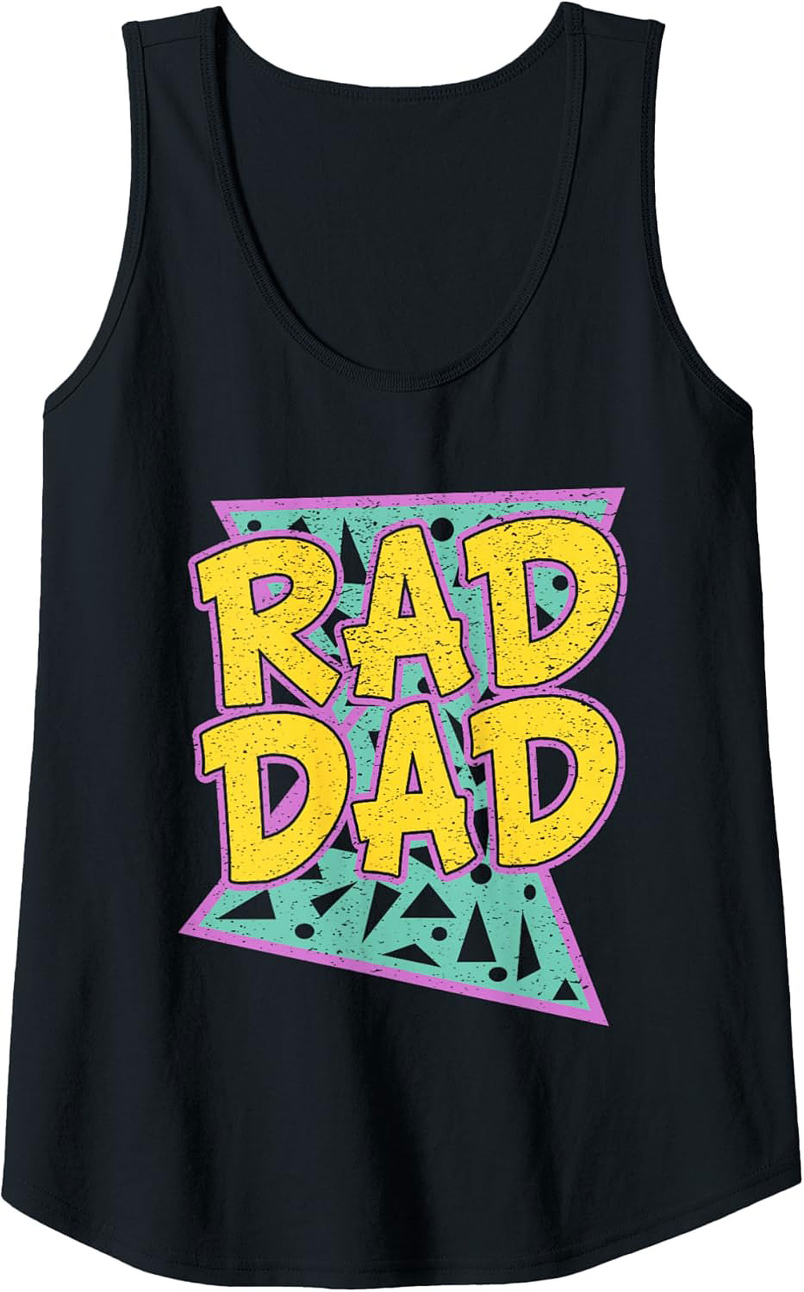 Rad Dad 90s Retro Graphic Tank Top Perfect Gift