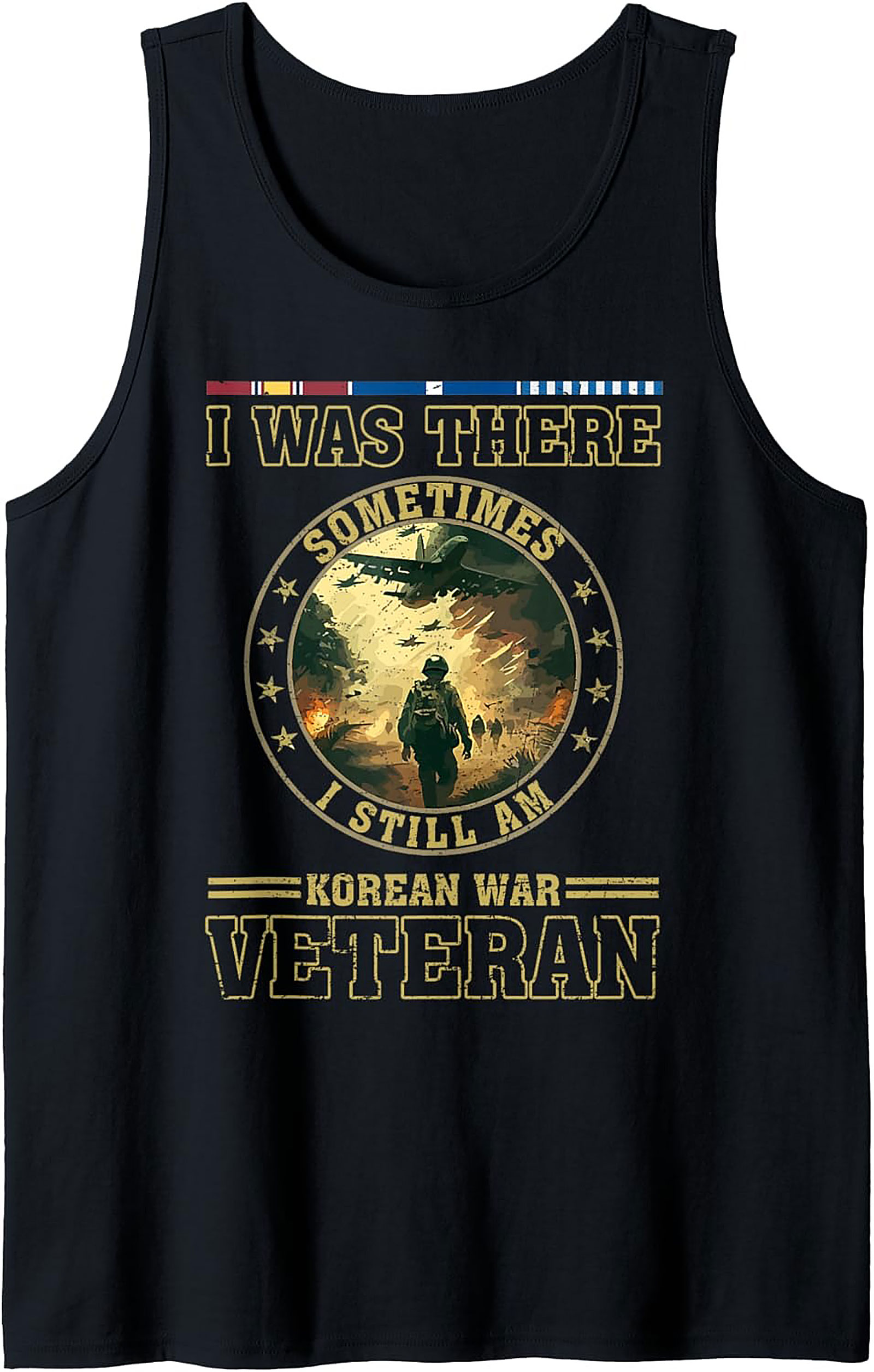 Korean War Veteran Tank Top | Sleeveless Tribute Gift