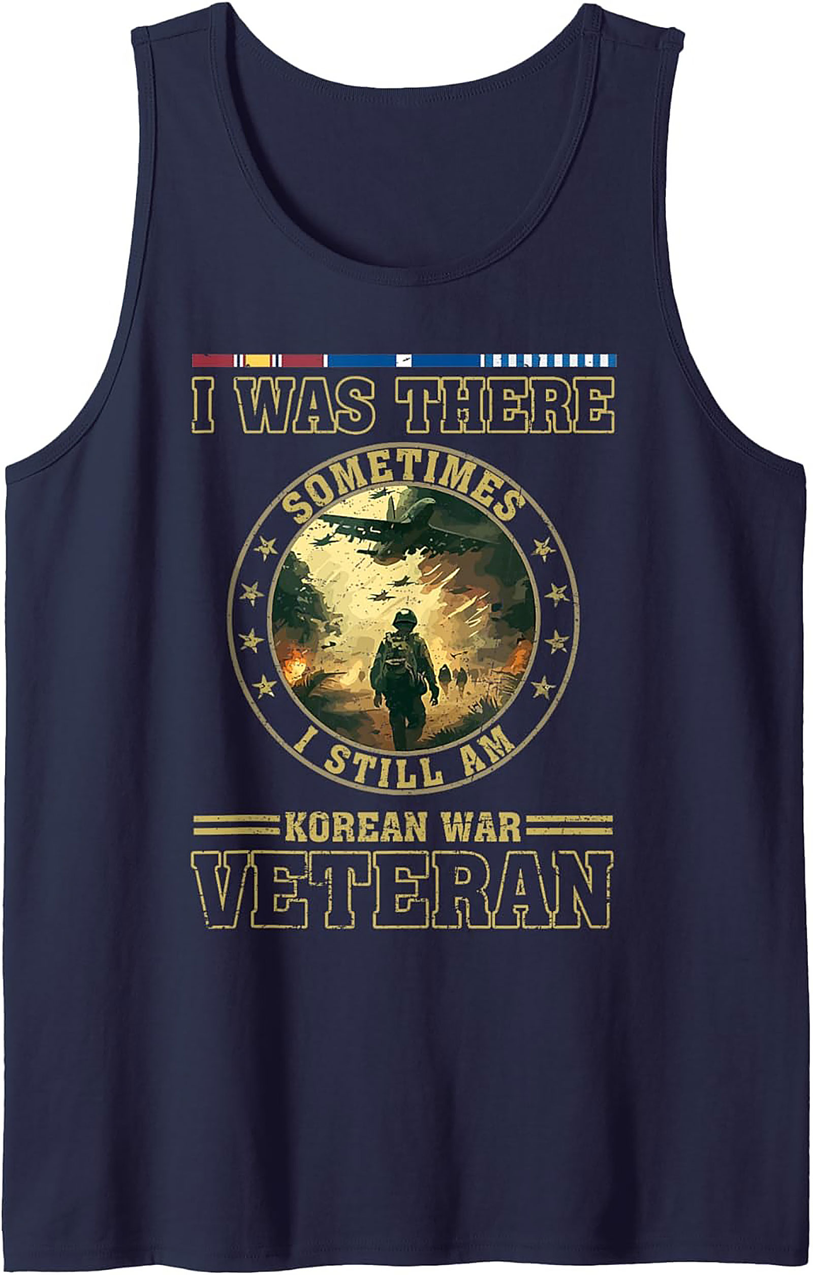Korean War Veteran Tank Top | Sleeveless Tribute Gift