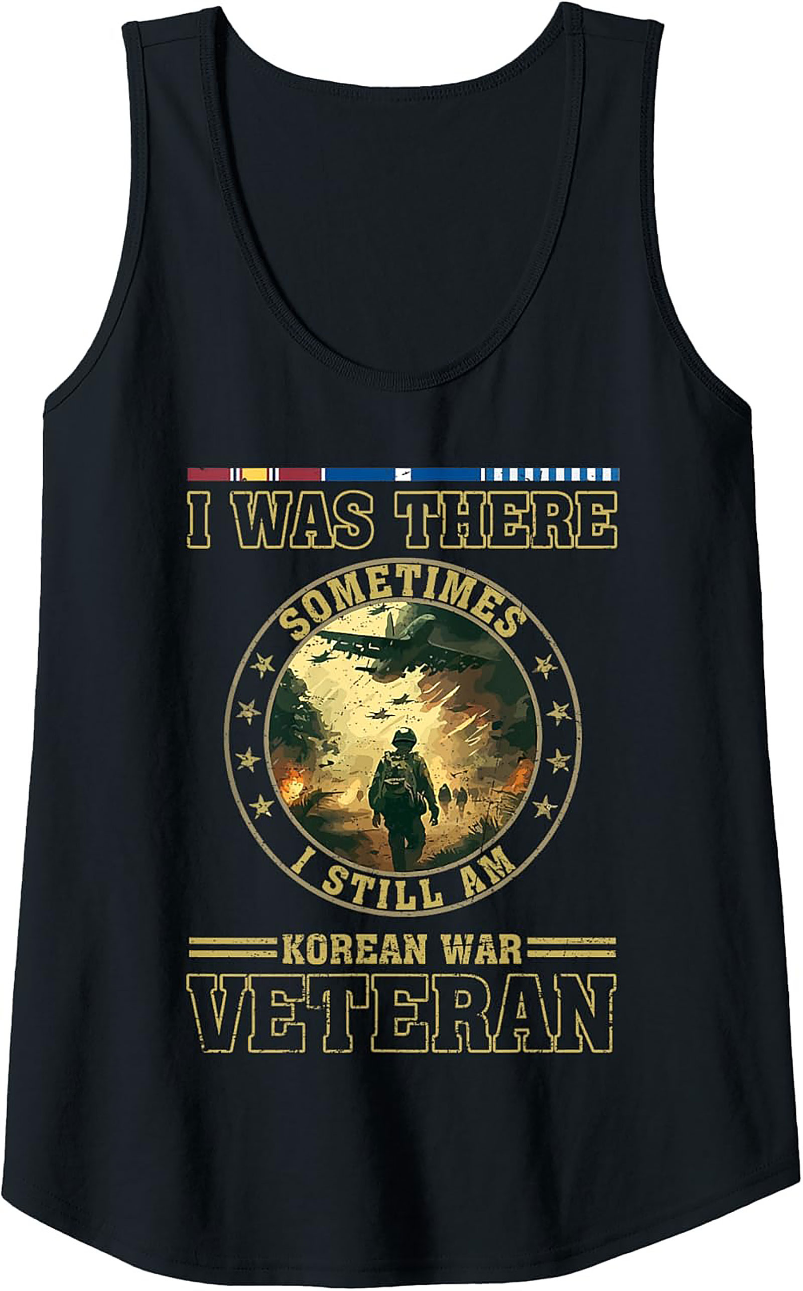 Korean War Veteran Tank Top | Sleeveless Tribute Gift