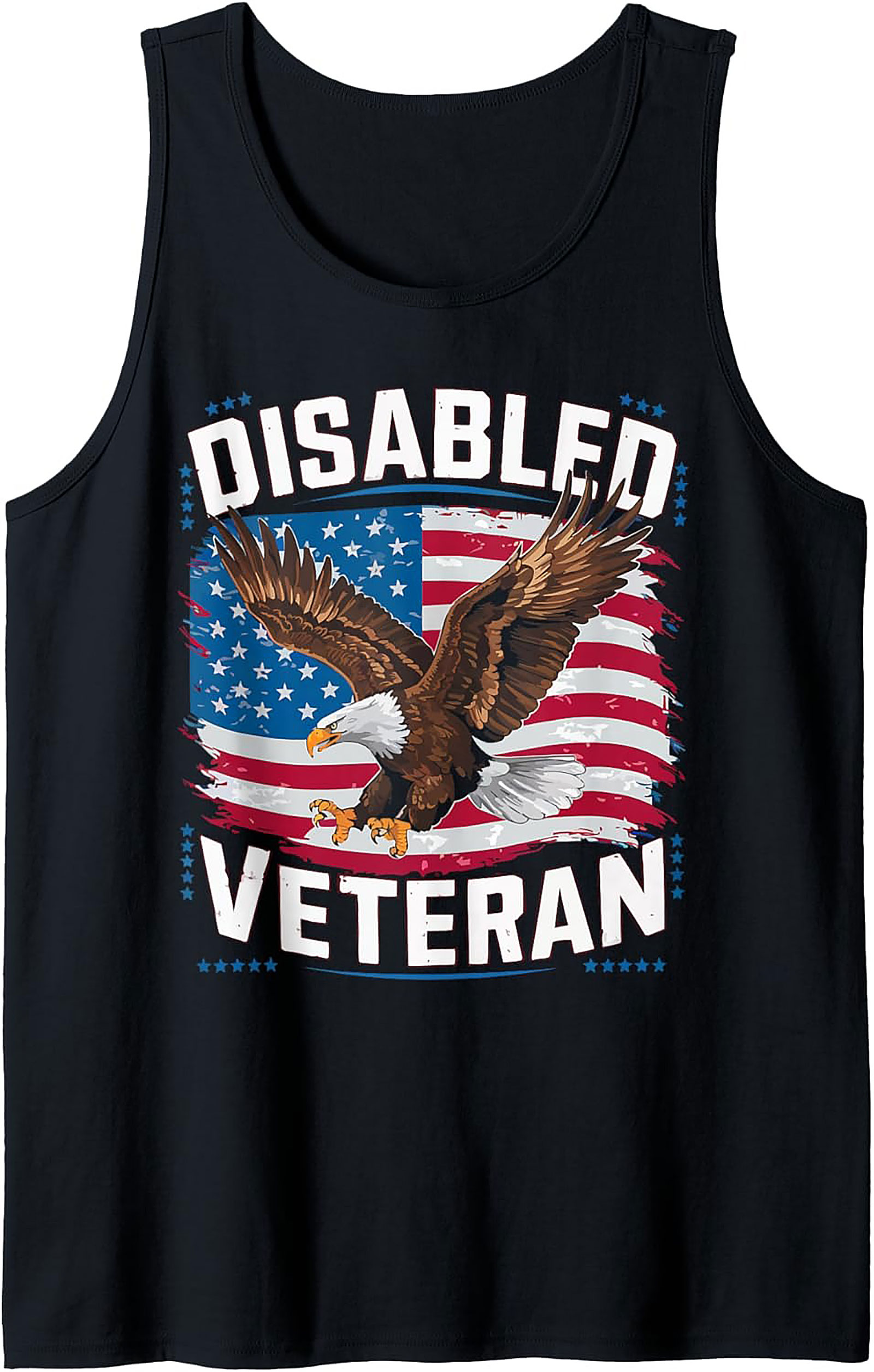 Disabled Veteran Graphic Tank | Patriotic Sleeveless Shirt