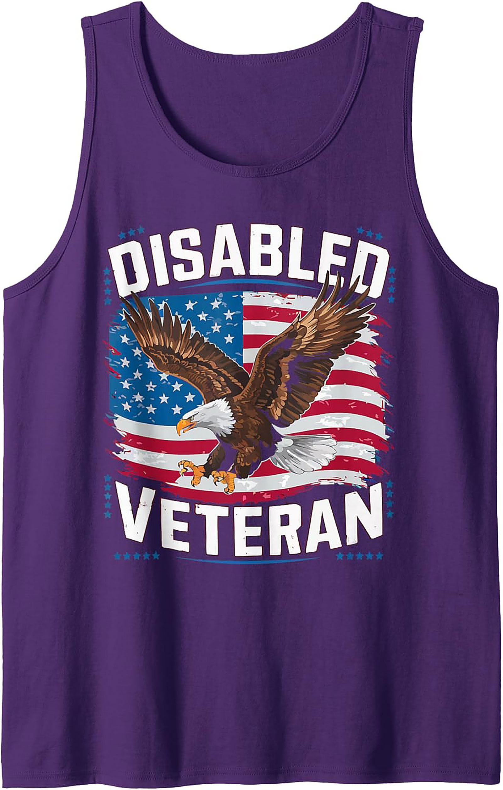 Disabled Veteran Graphic Tank | Patriotic Sleeveless Shirt