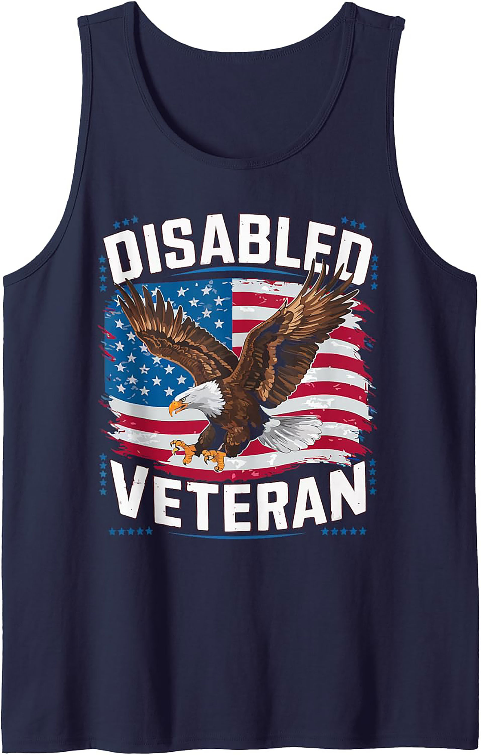 Disabled Veteran Graphic Tank | Patriotic Sleeveless Shirt