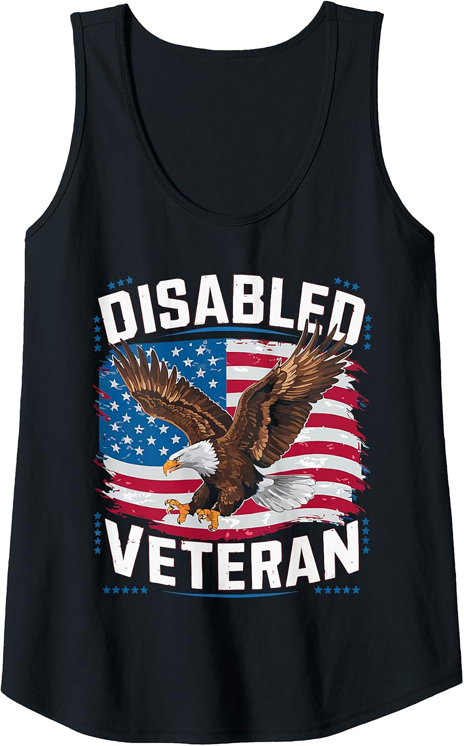 Disabled Veteran Graphic Tank | Patriotic Sleeveless Shirt