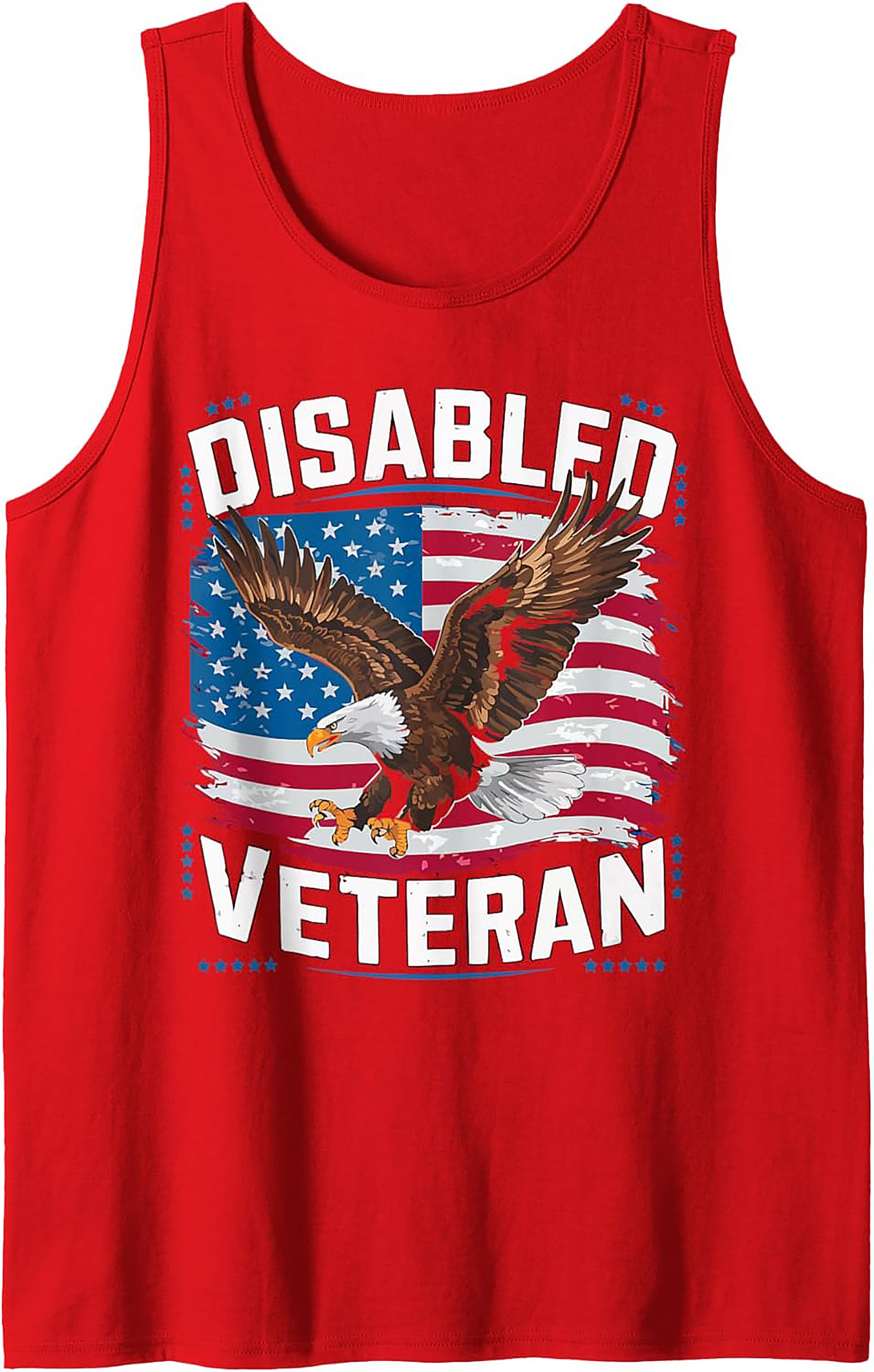 Disabled Veteran Graphic Tank | Patriotic Sleeveless Shirt