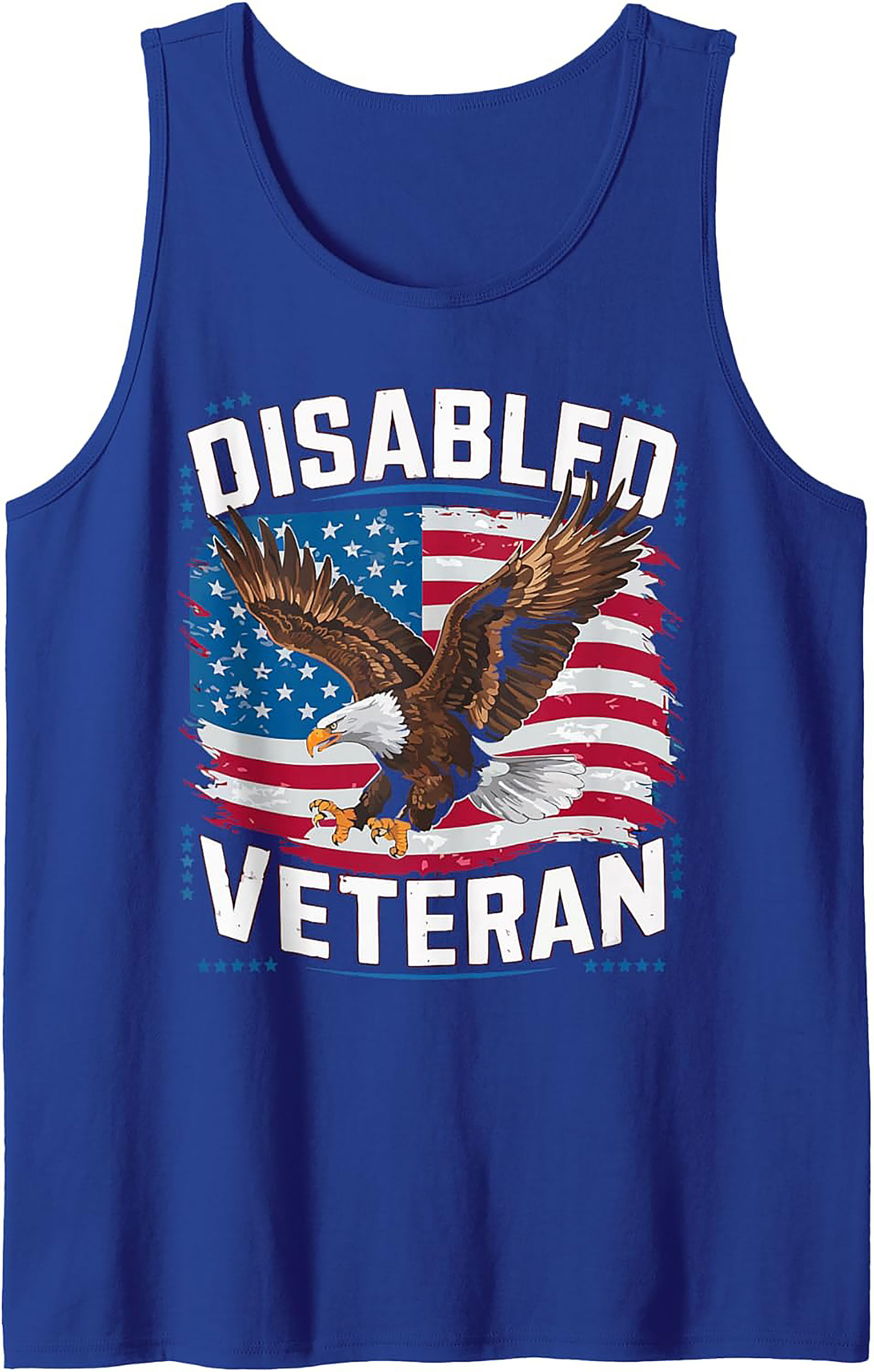 Disabled Veteran Graphic Tank | Patriotic Sleeveless Shirt