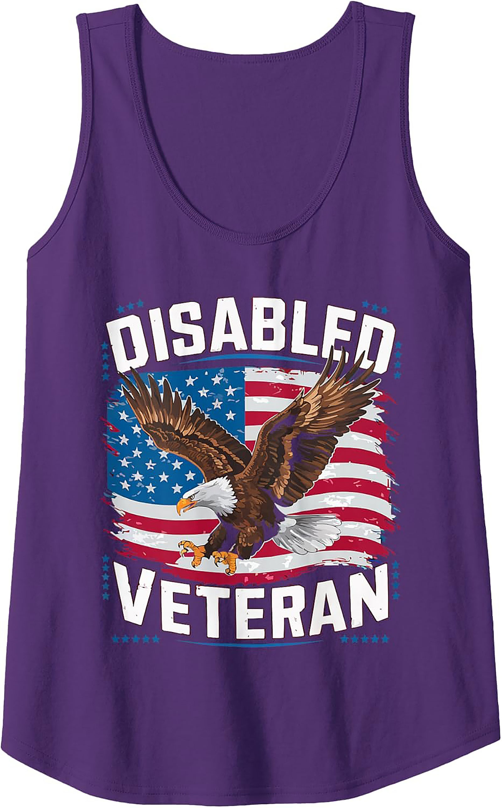 Disabled Veteran Graphic Tank | Patriotic Sleeveless Shirt