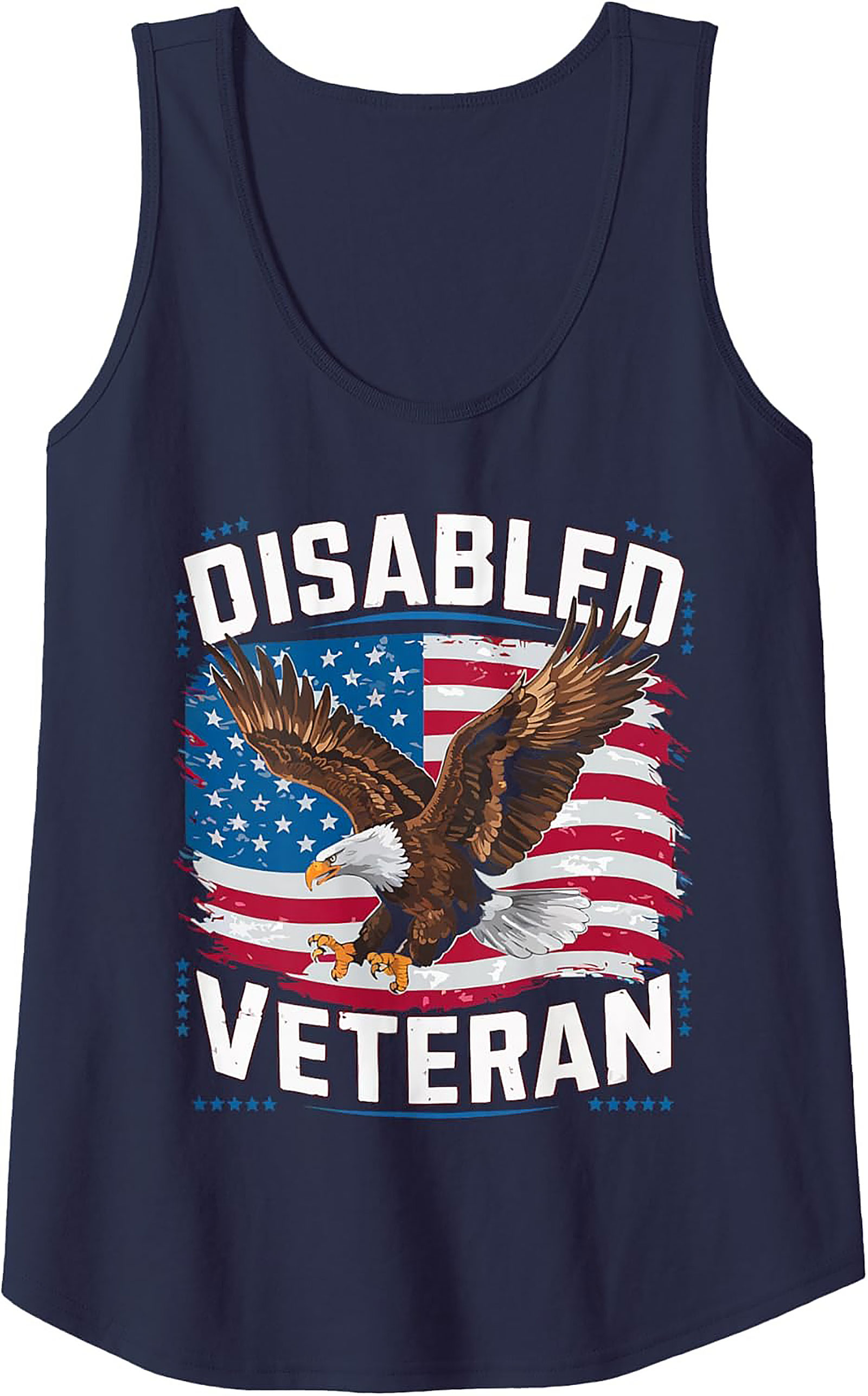 Disabled Veteran Graphic Tank | Patriotic Sleeveless Shirt