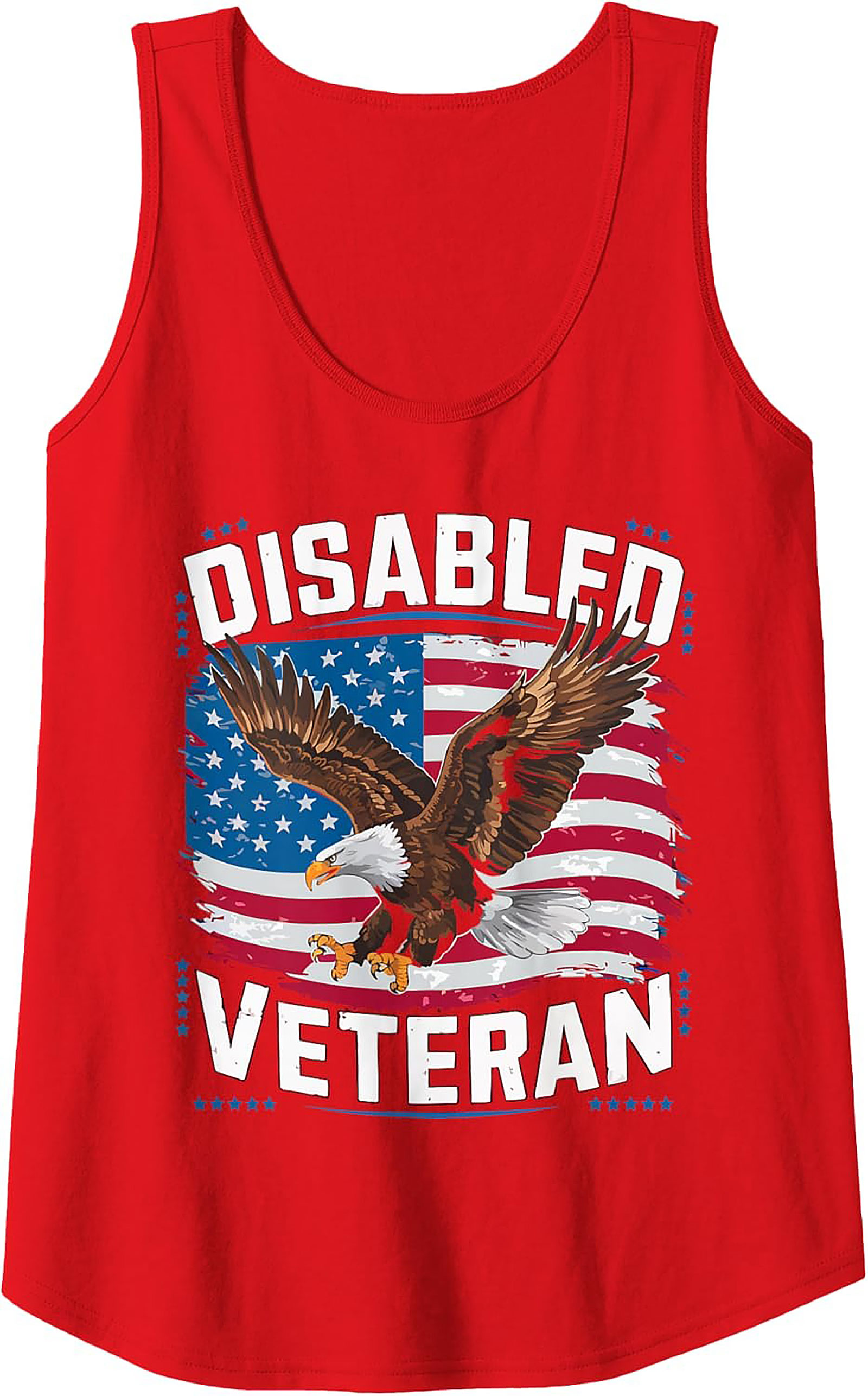 Disabled Veteran Graphic Tank | Patriotic Sleeveless Shirt
