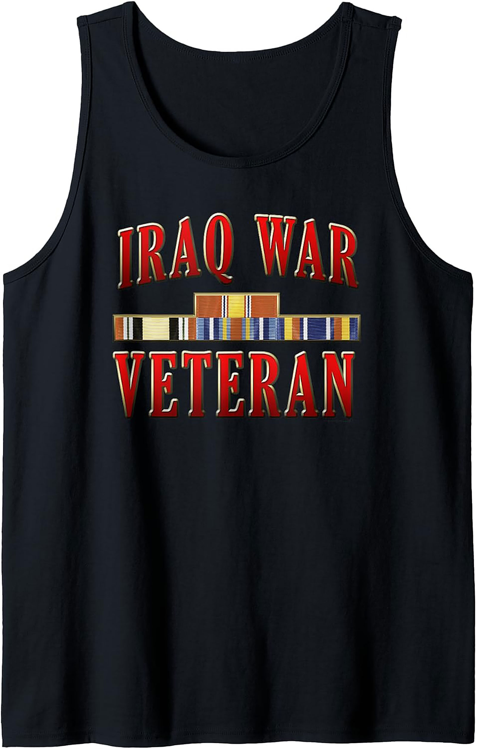Iraq War Veteran Graphic Tank | Military Sleeveless Shirt