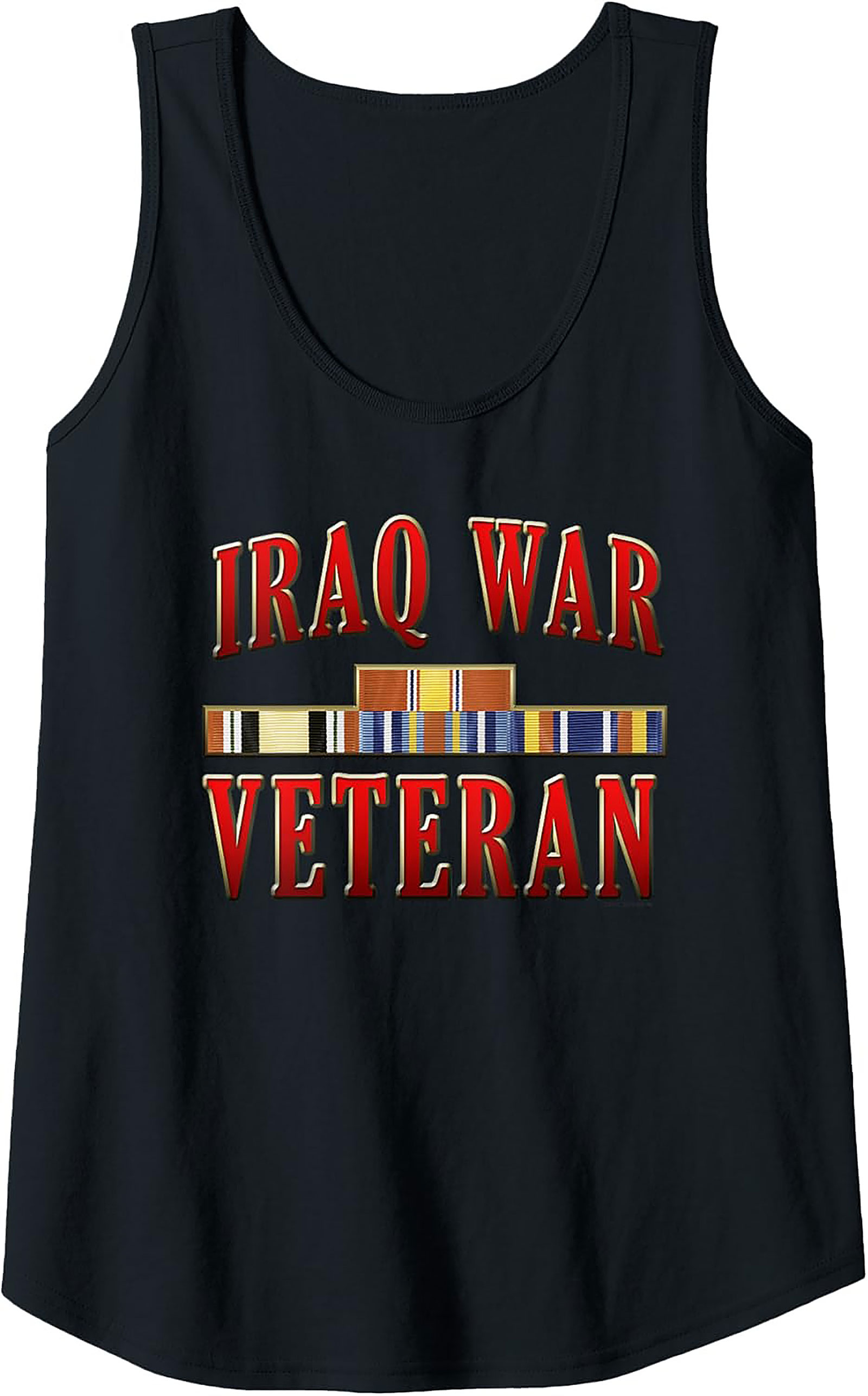 Iraq War Veteran Graphic Tank | Military Sleeveless Shirt