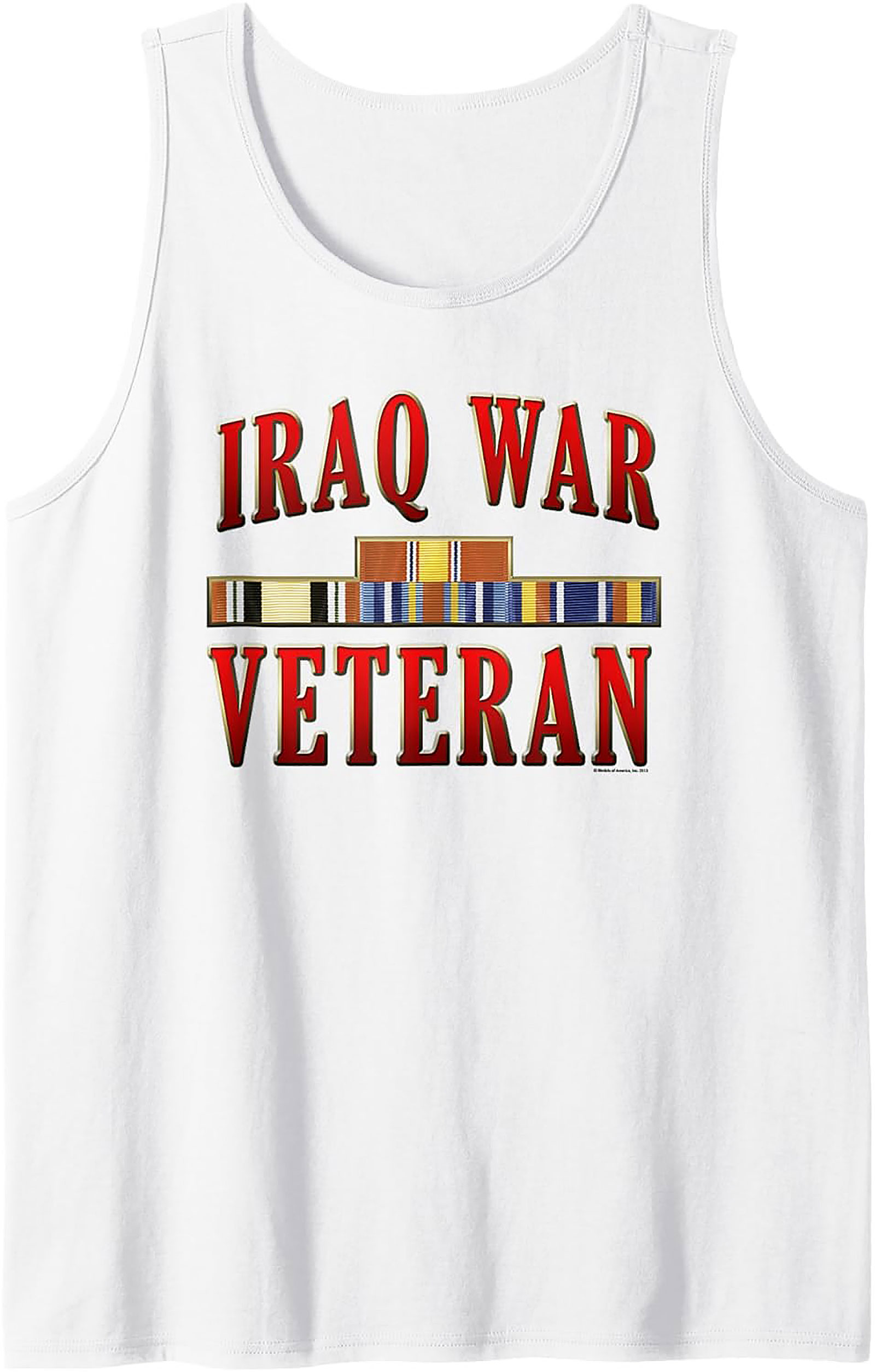 Iraq War Veteran Graphic Tank | Military Sleeveless Shirt