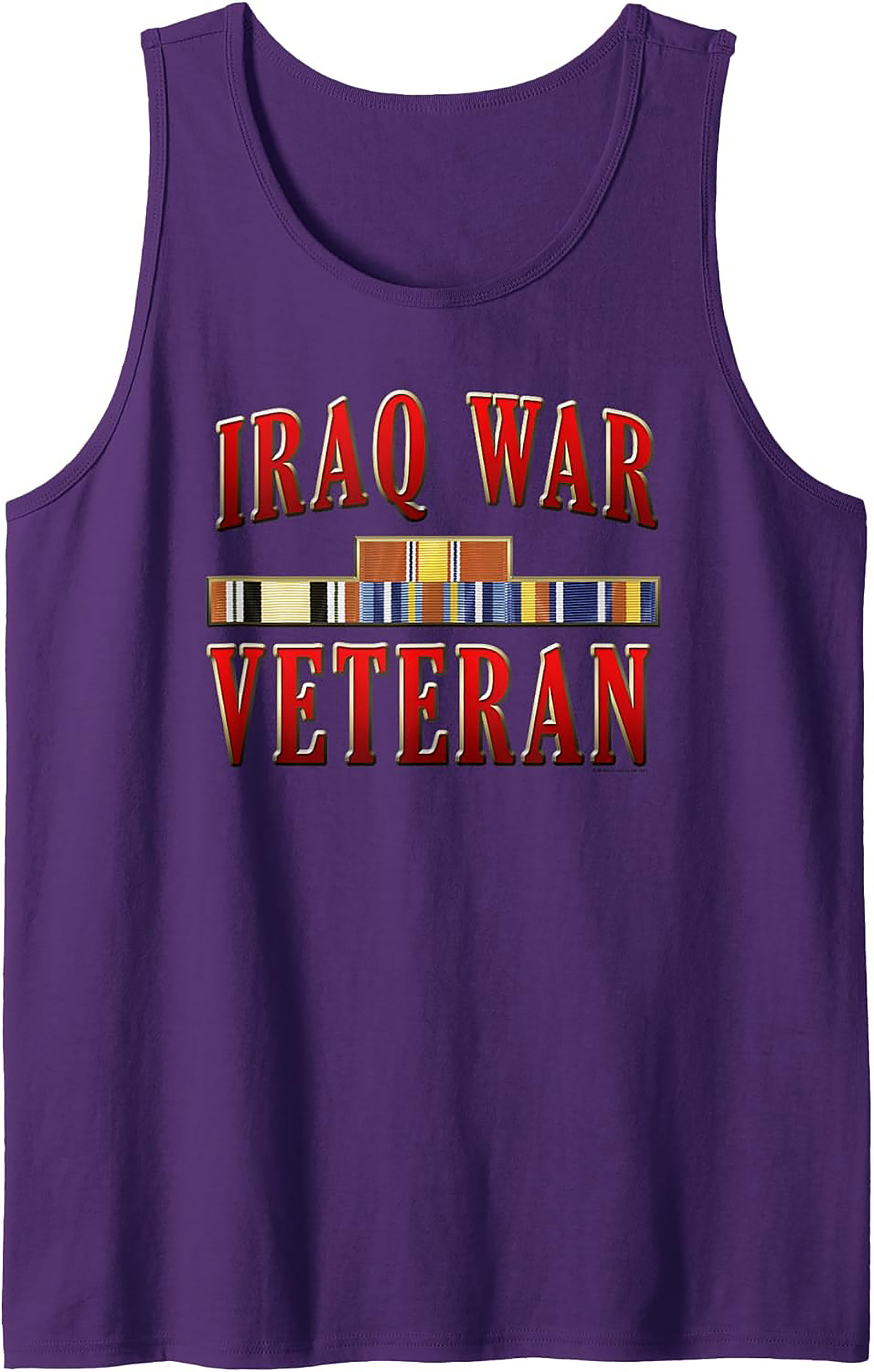 Iraq War Veteran Graphic Tank | Military Sleeveless Shirt