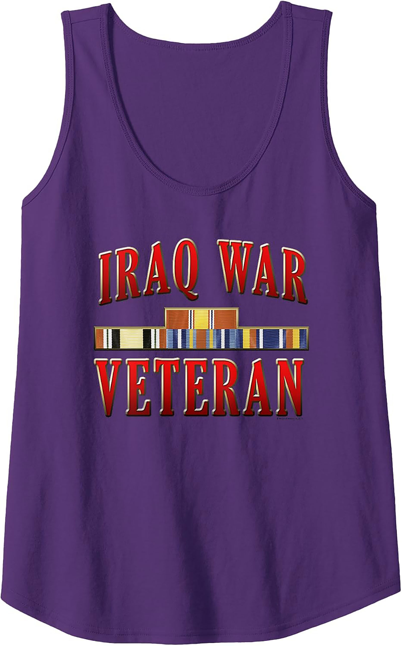 Iraq War Veteran Graphic Tank | Military Sleeveless Shirt