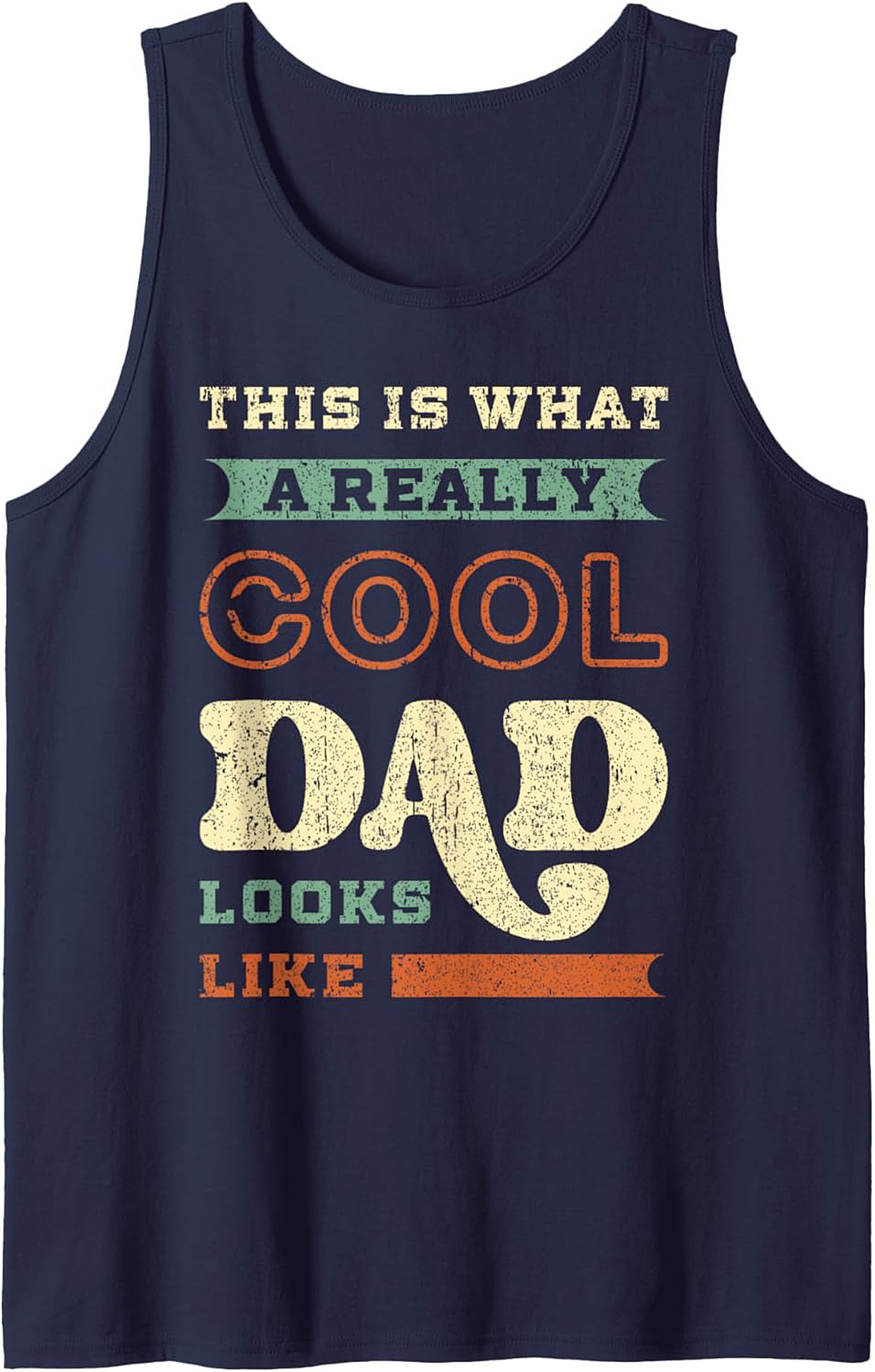 Cool Dad Graphic Tank Vintage Sleeveless Shirt Gift